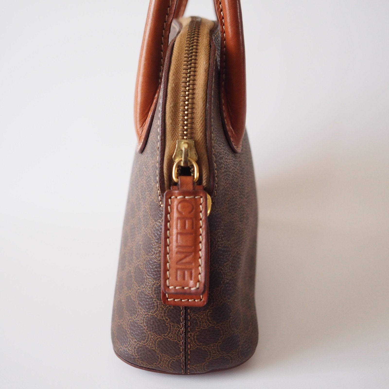 Celine Monogram Macadam Mini 2way Shoulder hand Bag Authentic Vintage Classical