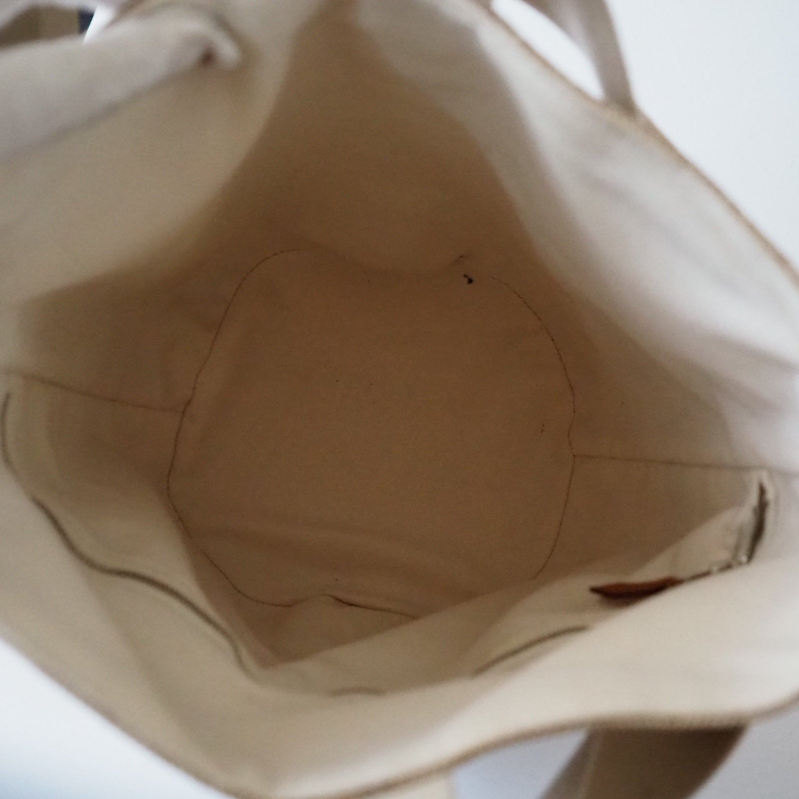 Hermes Saxo MM Hand Tote bag Canvas Beige Authentic