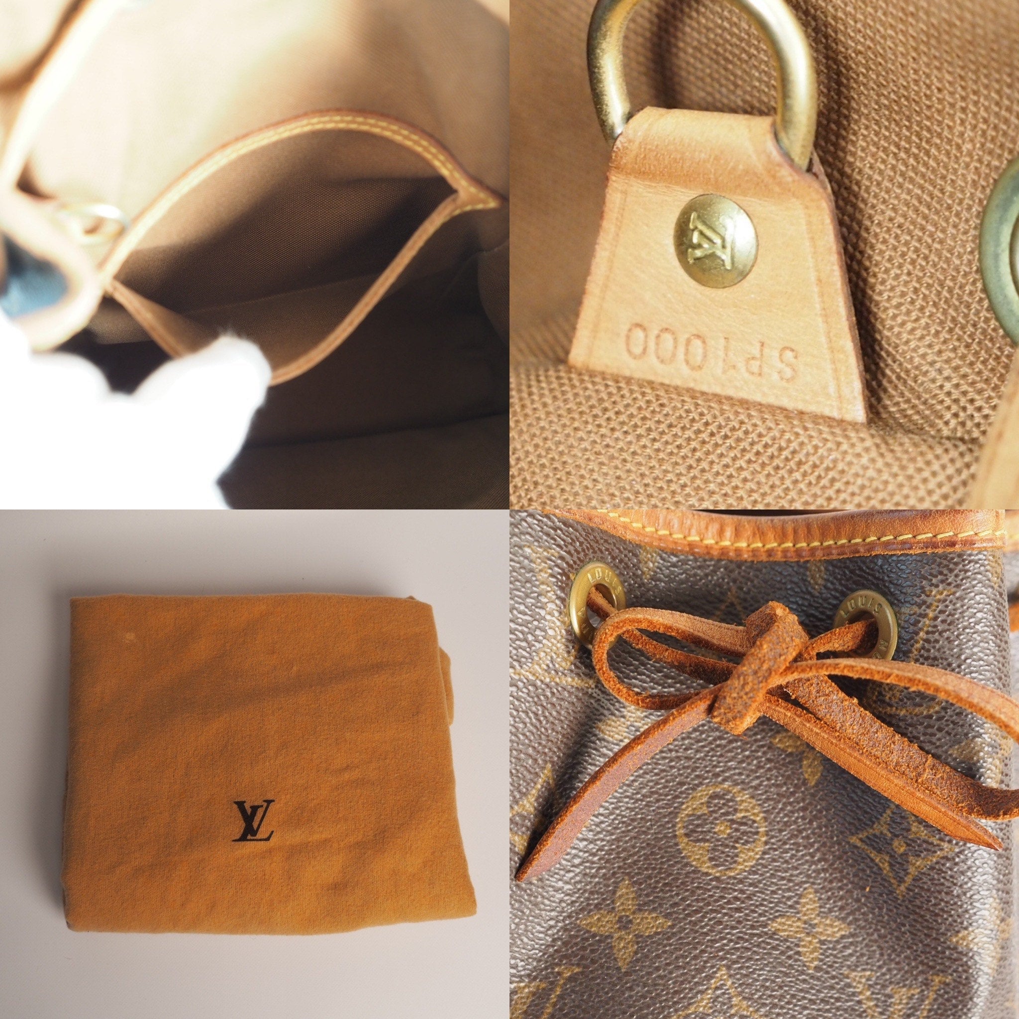 LOUIS VUITTON Monogram Montsouris MM Unisex Backpack Authentic With Dust bag