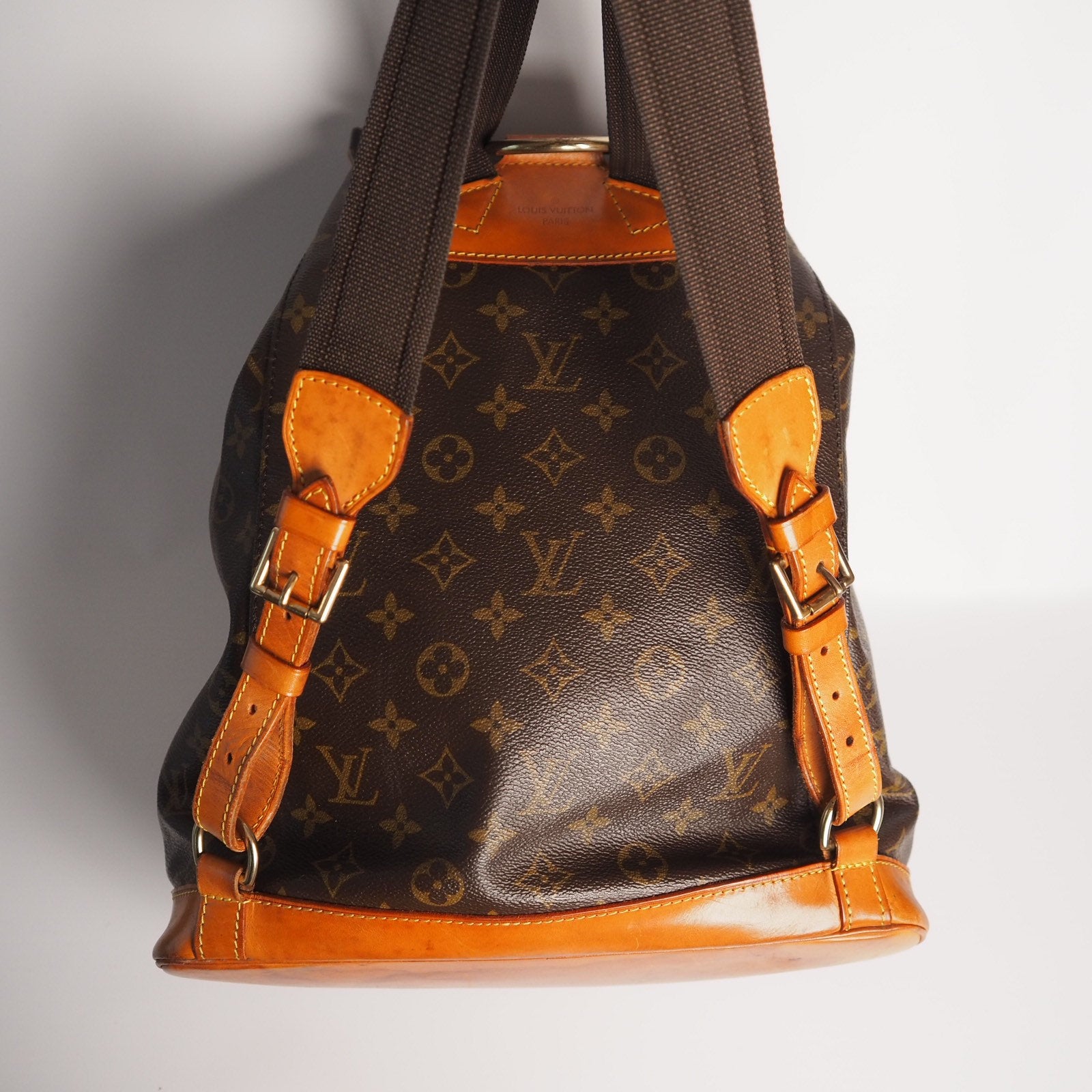 LOUIS VUITTON Monogram Montsouris GM Unisex Backpack Authentic