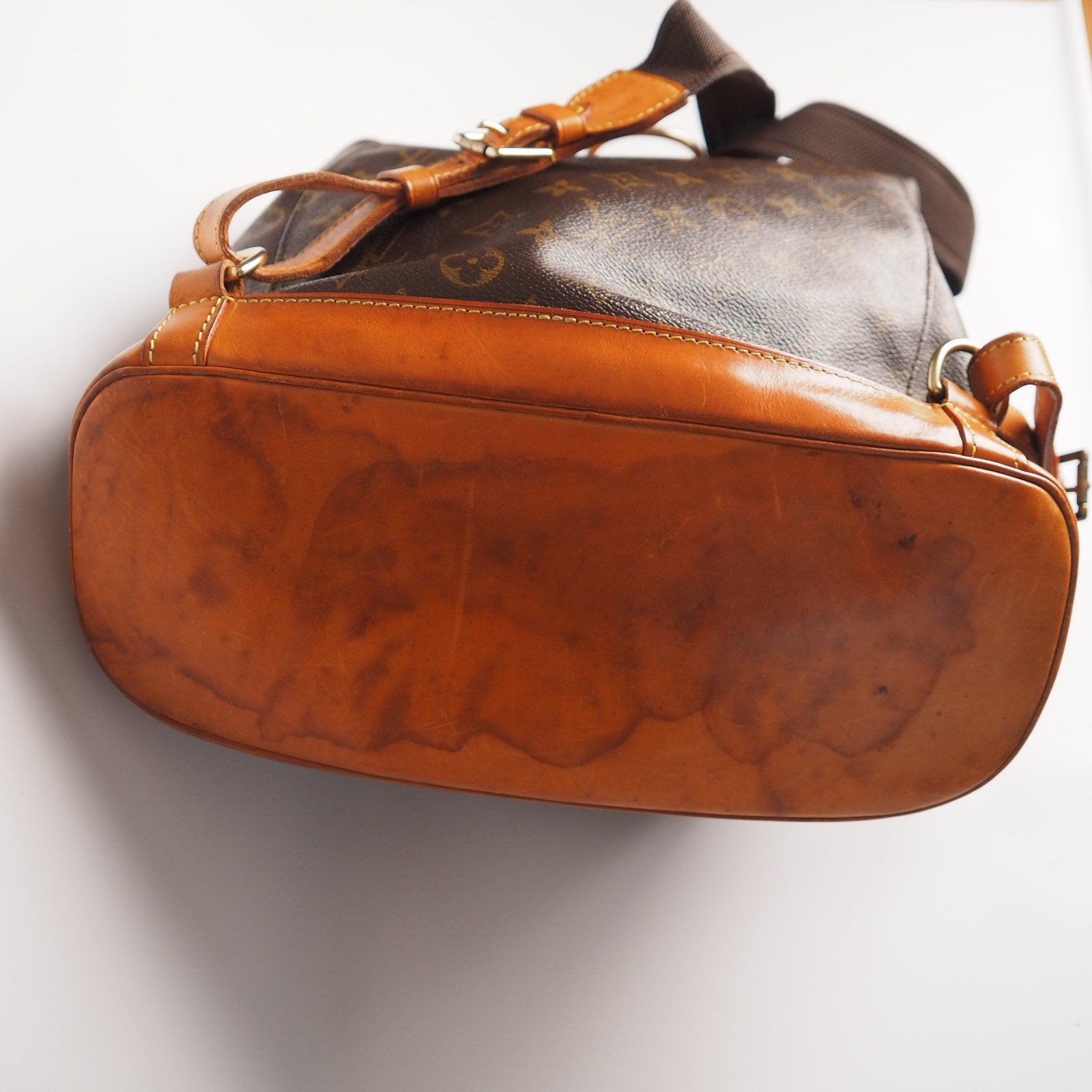 LOUIS VUITTON Monogram Montsouris GM Unisex Backpack Authentic