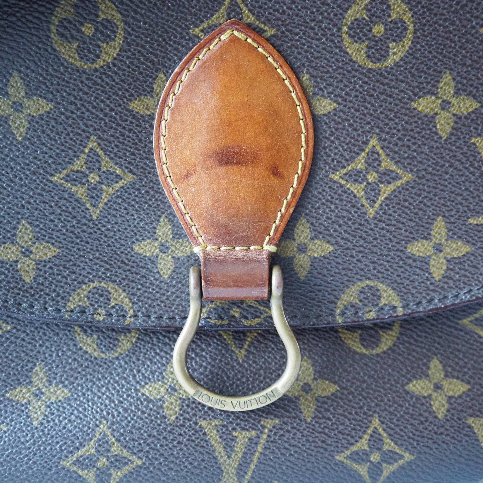 LOUIS VUITTON Monogram Saint Cloud GM Shoulder Bag lV Vintage Cross body Authentic