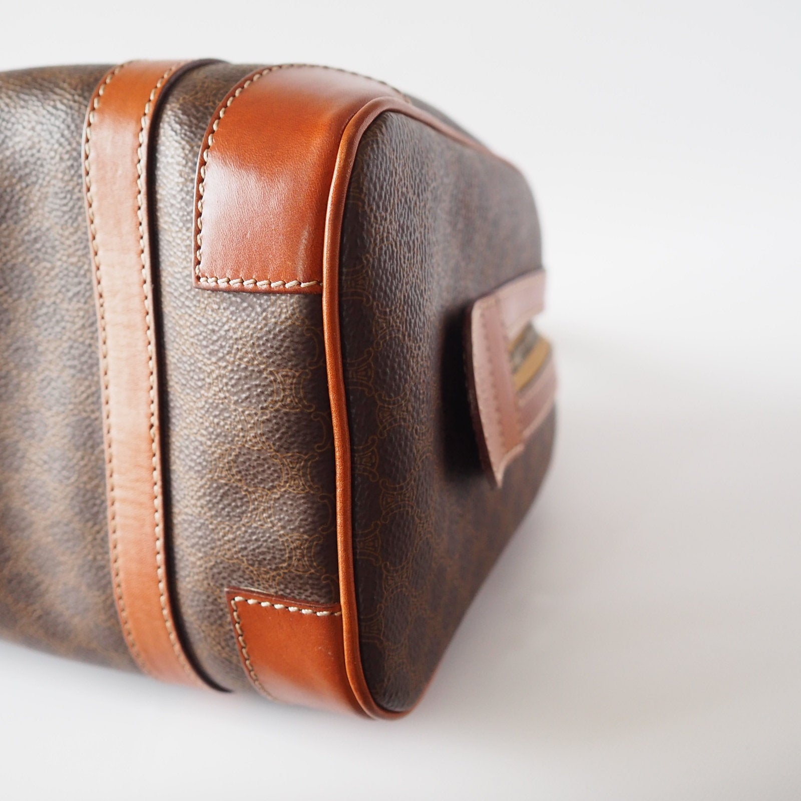 CELINE Macadam Hand Mini Boston Bag Authentic Vintage Classical