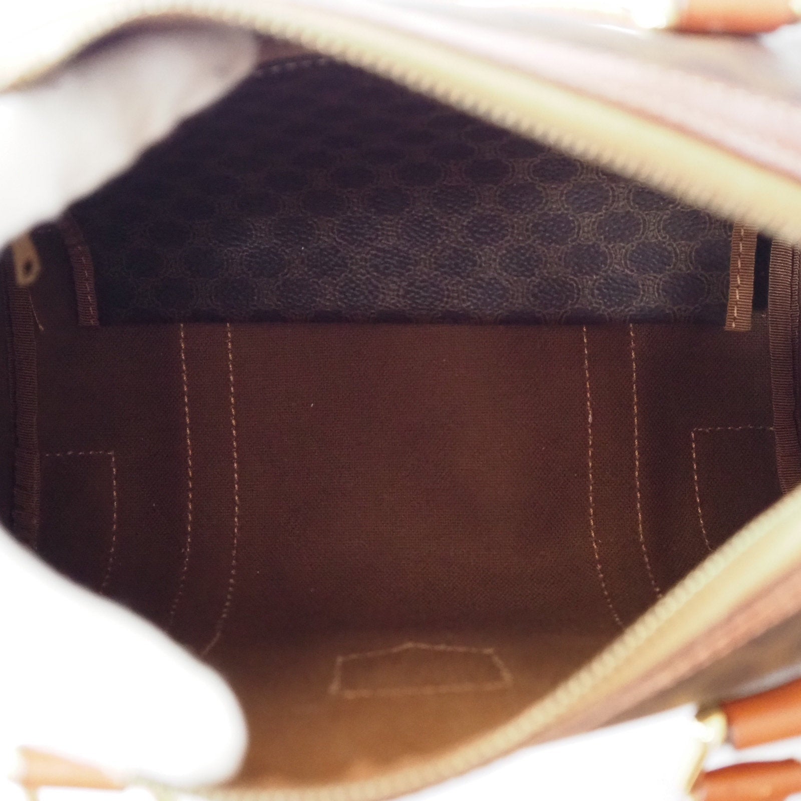 CELINE Macadam Hand Mini Boston Bag Authentic Vintage Classical