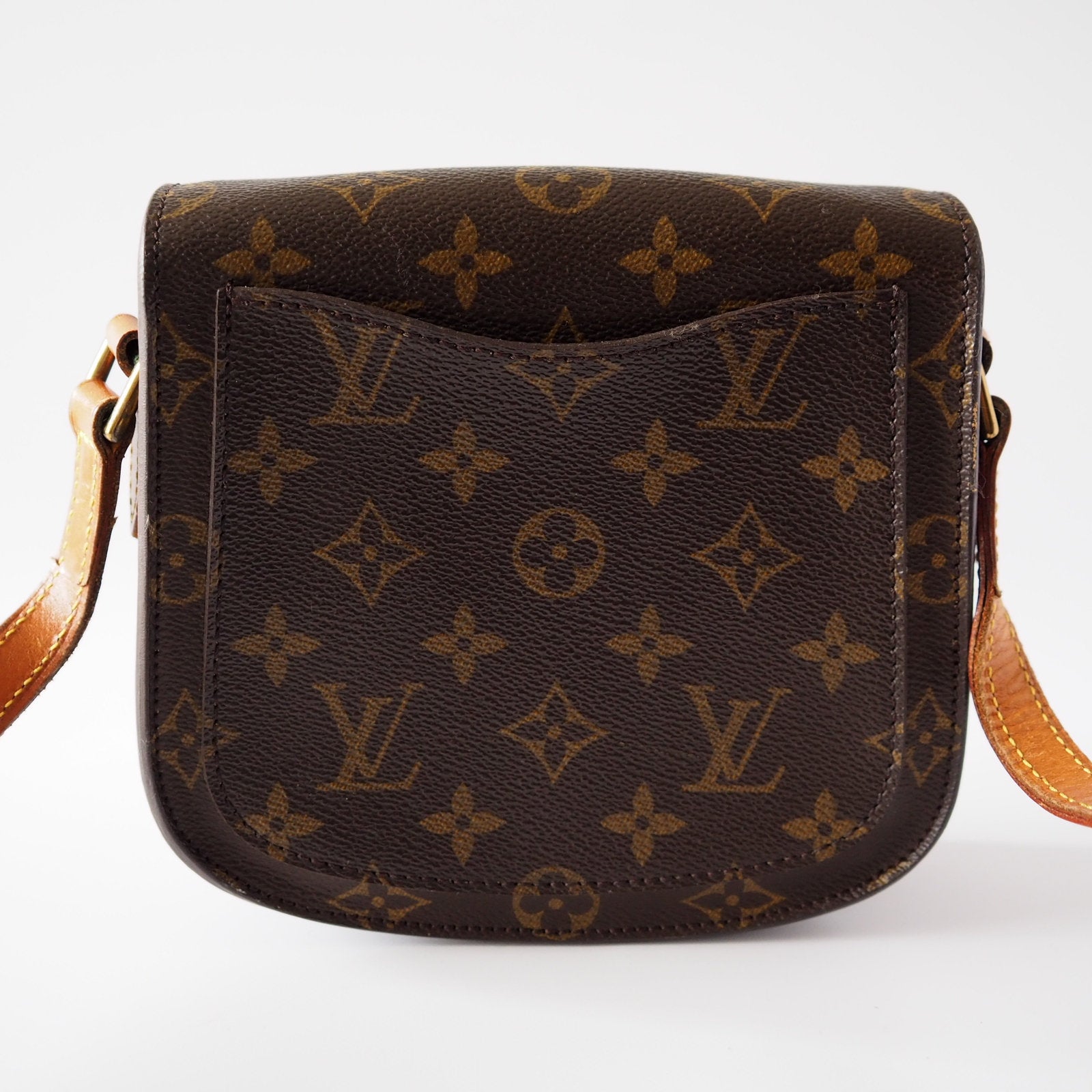 LOUIS VUITTON Monogram Saint Cloud PM Shoulder Bag lV Vintage Cross body Authentic