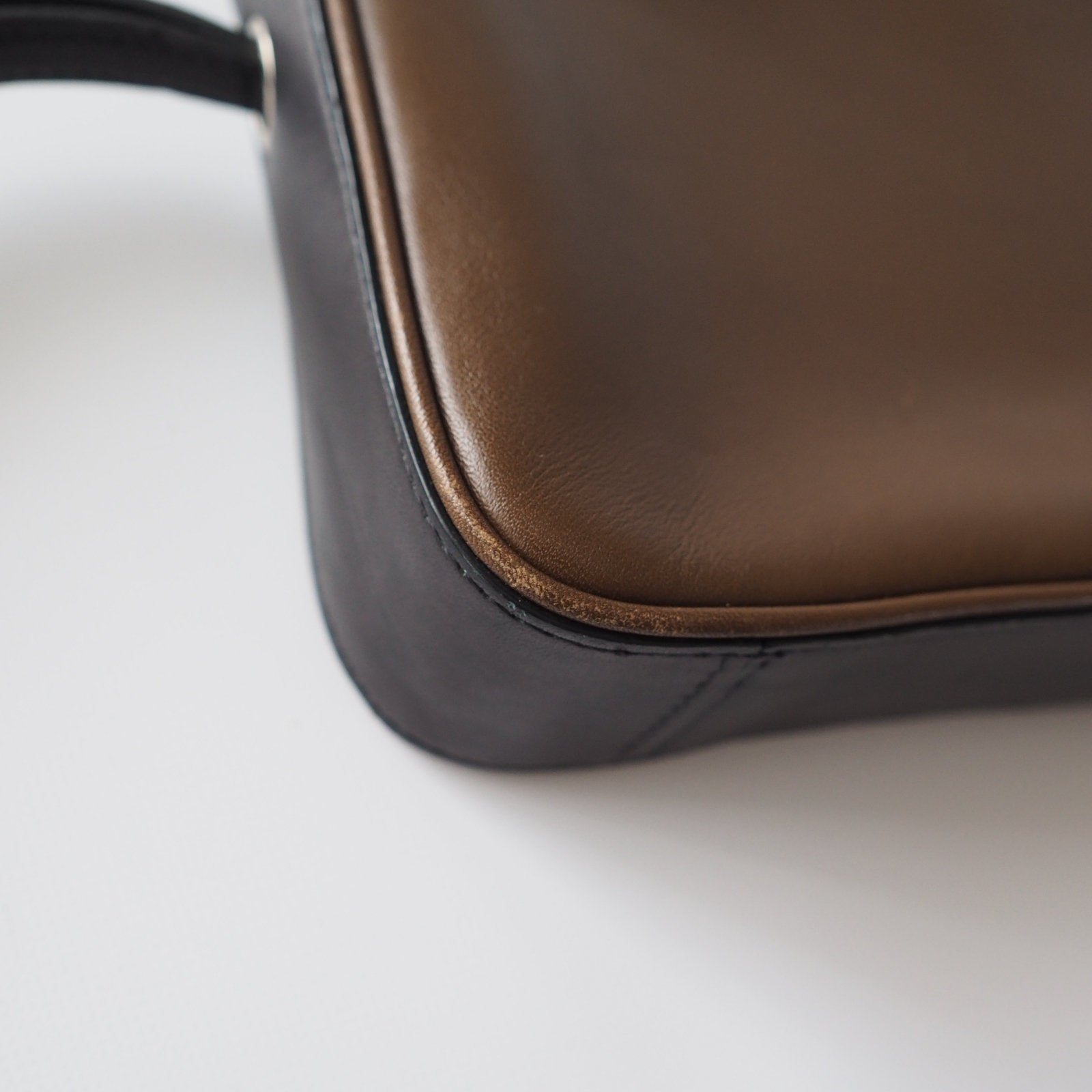 CELINE Clutch bag Pouch Brown LEATHER Authentic