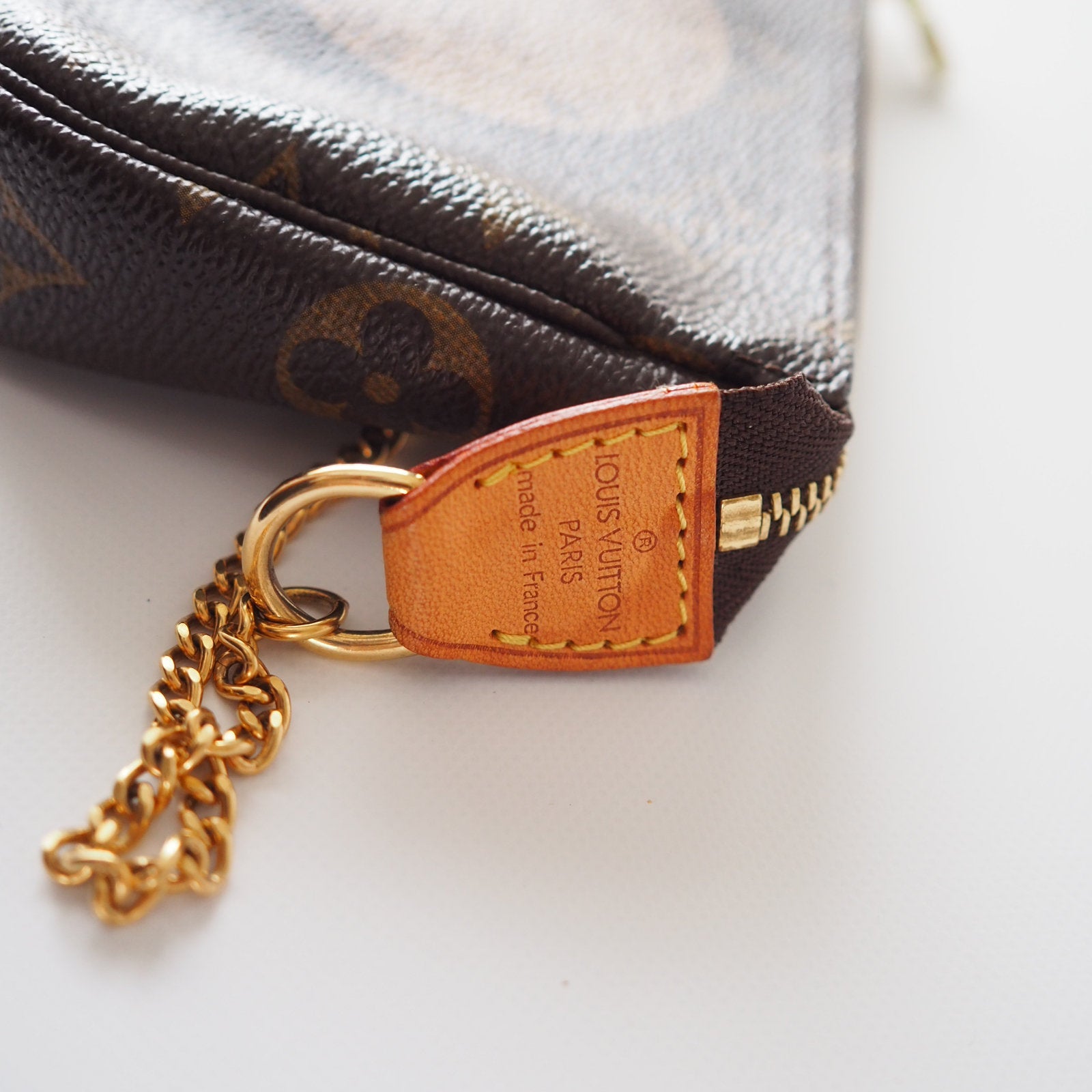 Louis Vuitton Monogram mini Pouch Limited Vintage With Strap Authentic