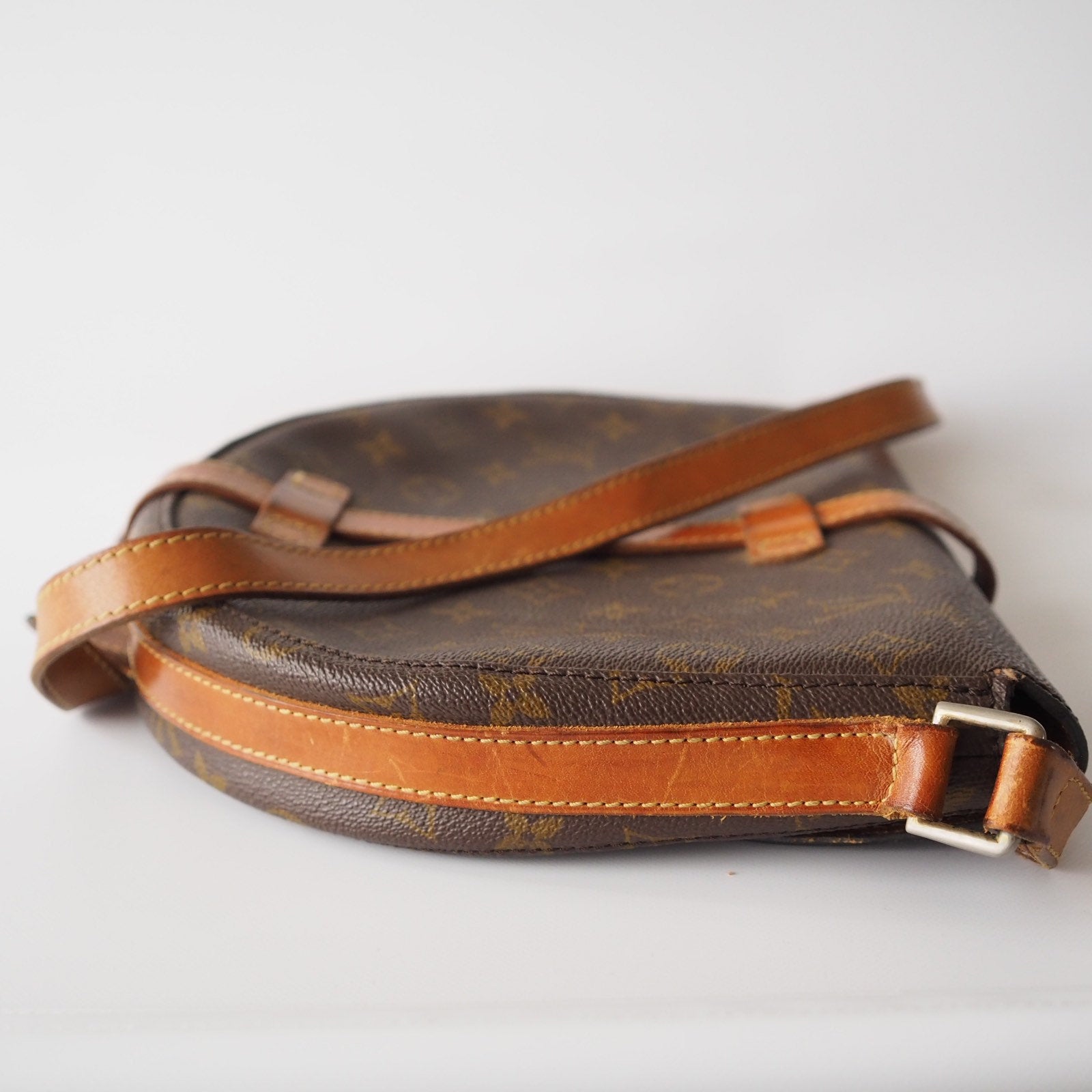 Louis Vuitton Monogram Shoulder Bag Chantilly GM Brown LV Authentic