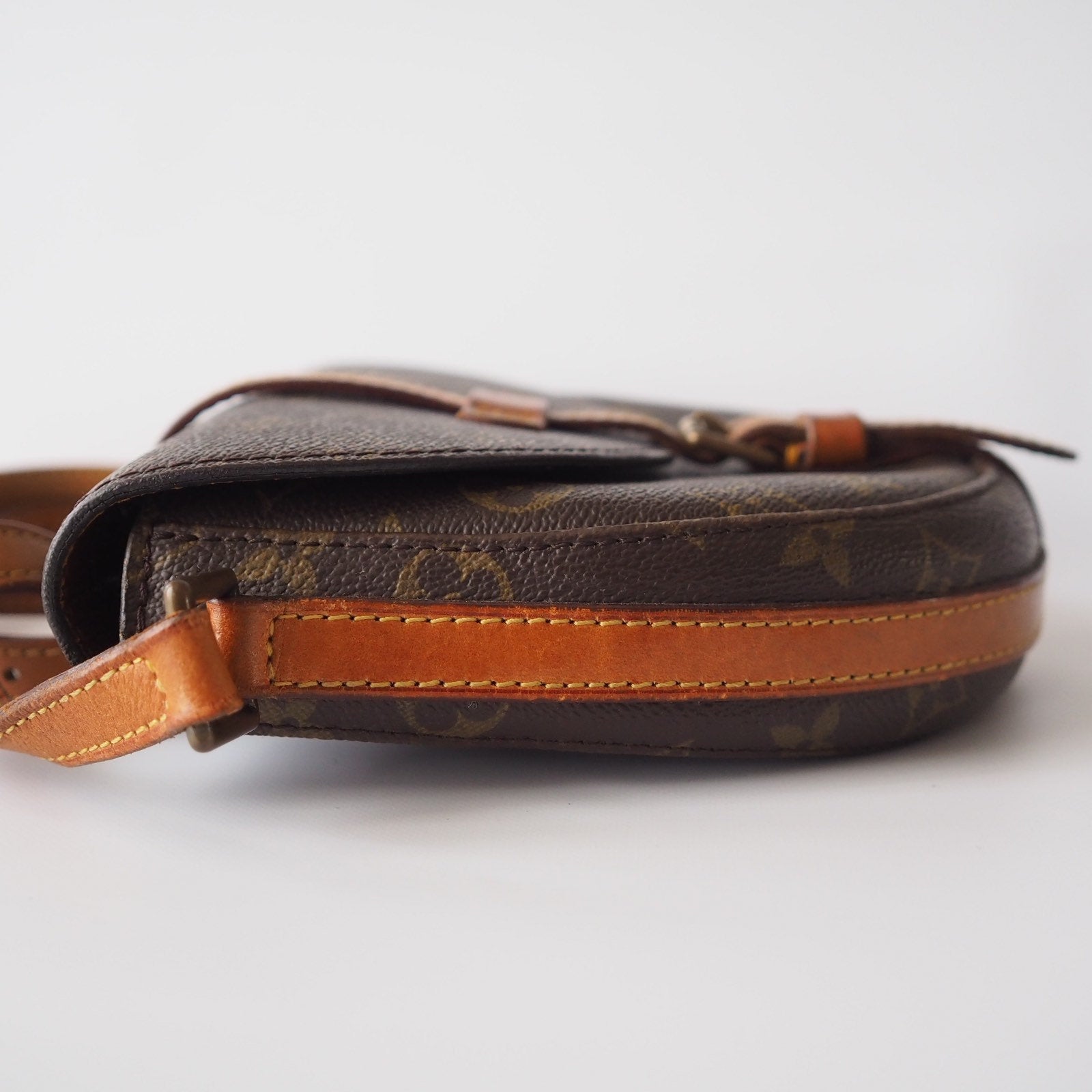 Louis Vuitton Monogram Shoulder Bag Chantilly PM Brown LV Authentic