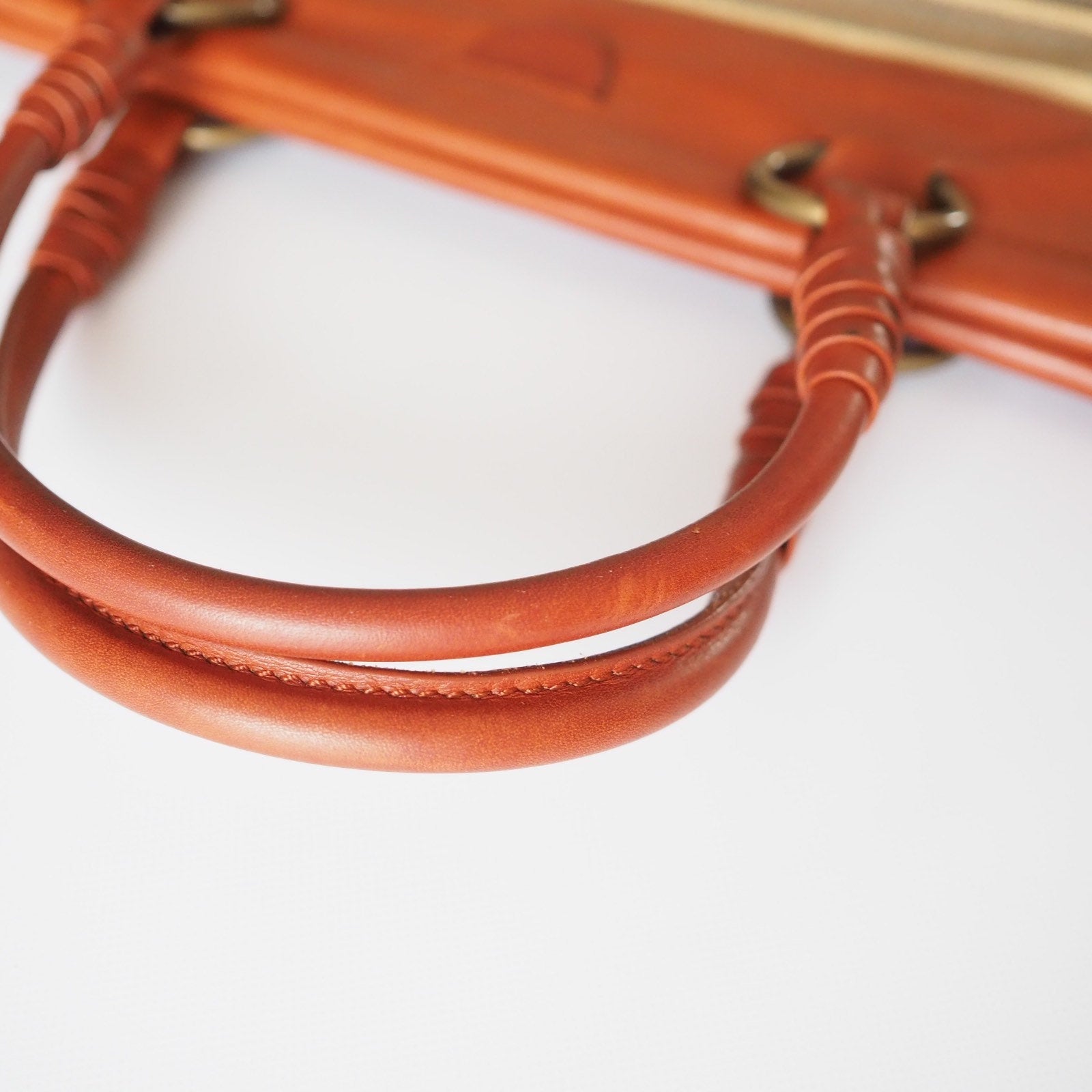 Celine Border Tote bag Canvas Leather Beige Authentic