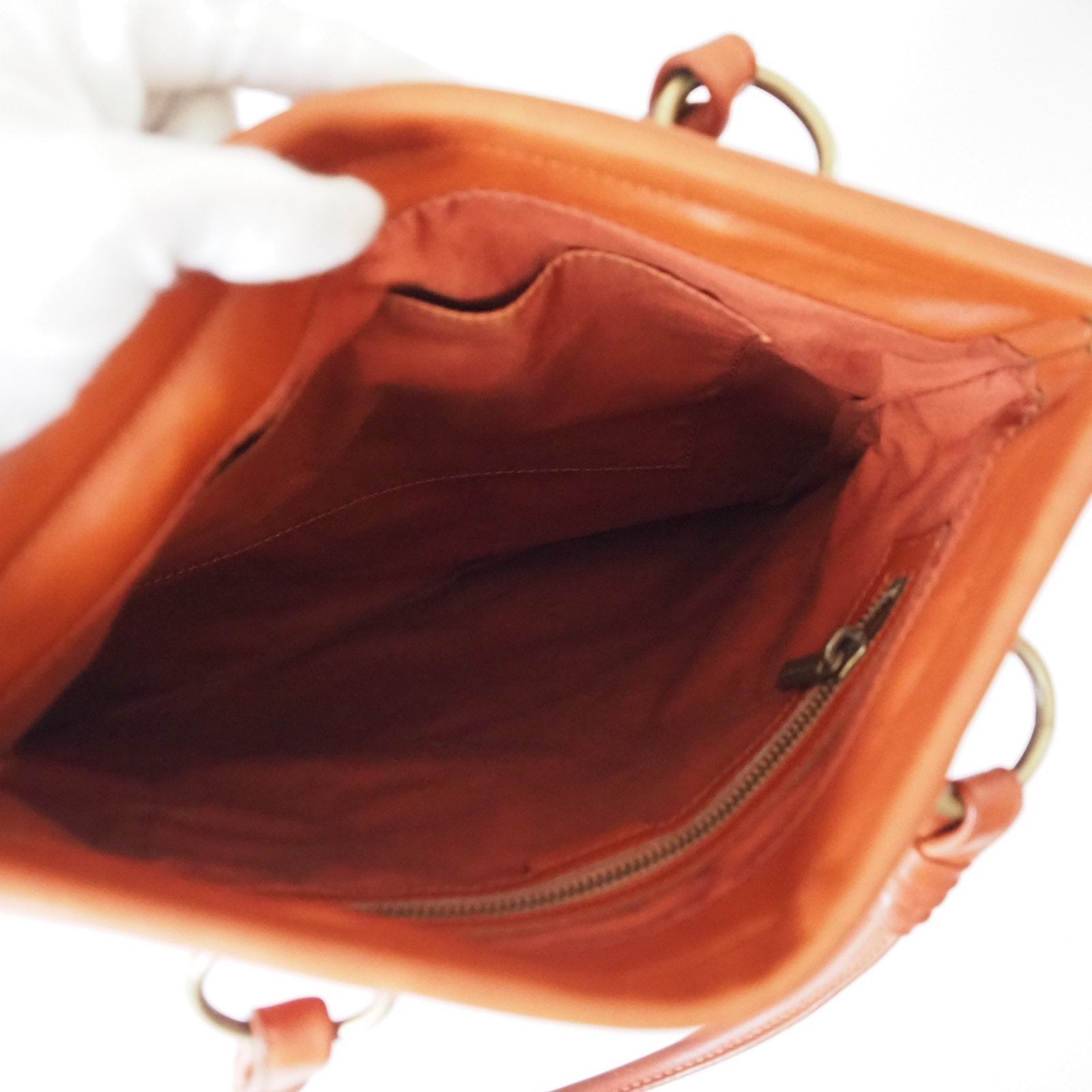 Celine Border Tote bag Canvas Leather Beige Authentic