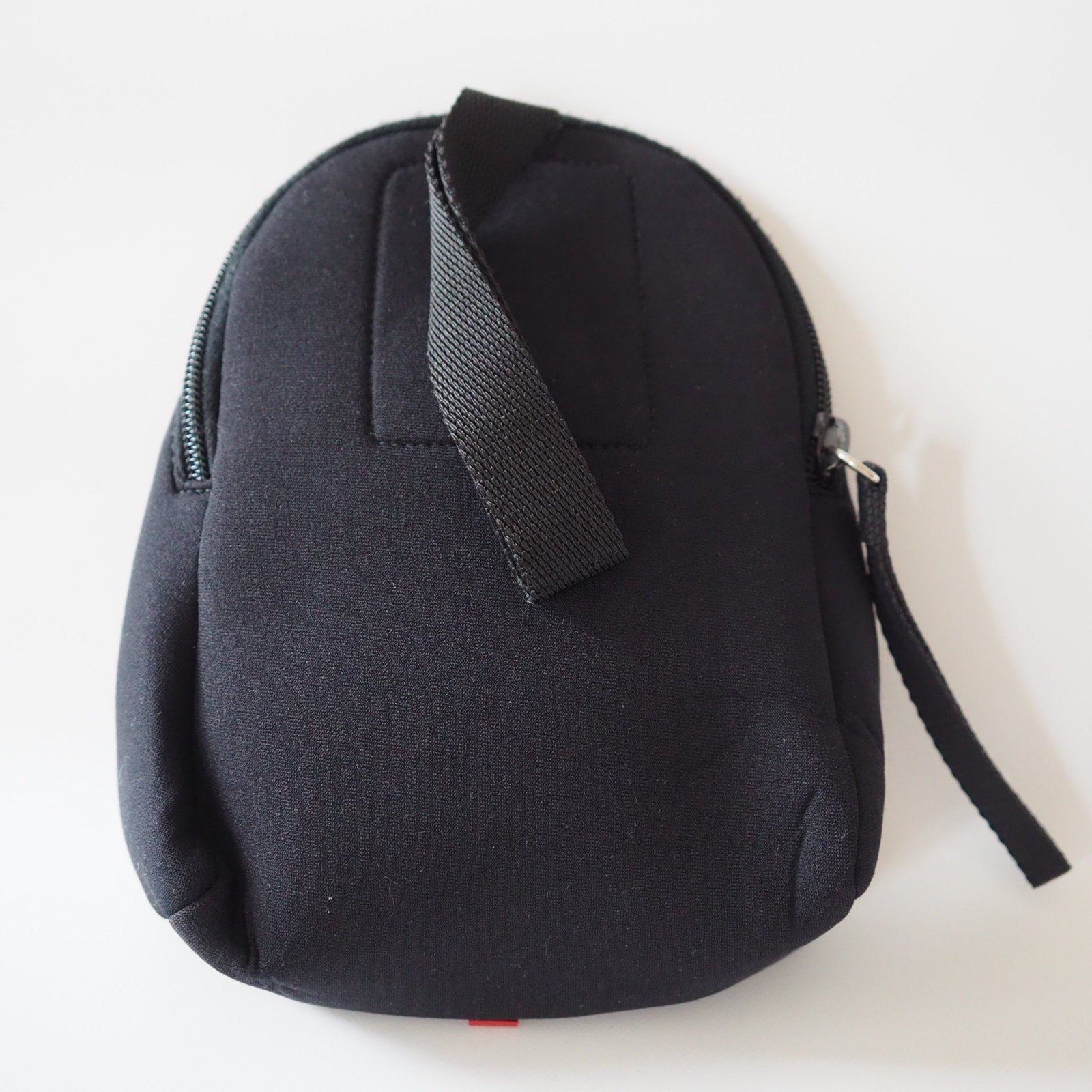 PRADA Nylon Leather Pouch Mini Hand Bag Sports Black Logo Purse Authentic