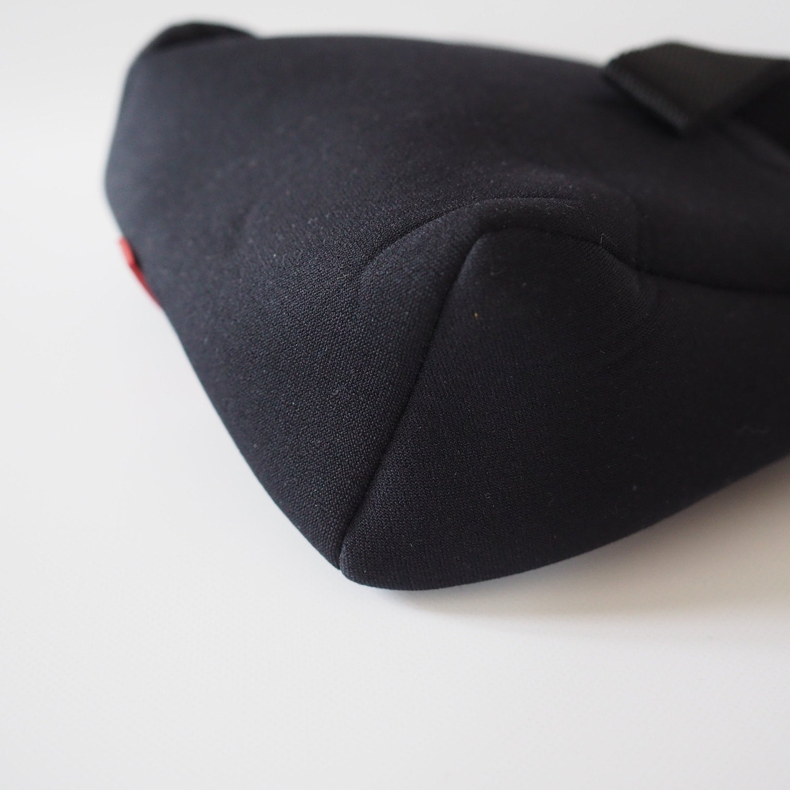 PRADA Nylon Leather Pouch Mini Hand Bag Sports Black Logo Purse Authentic