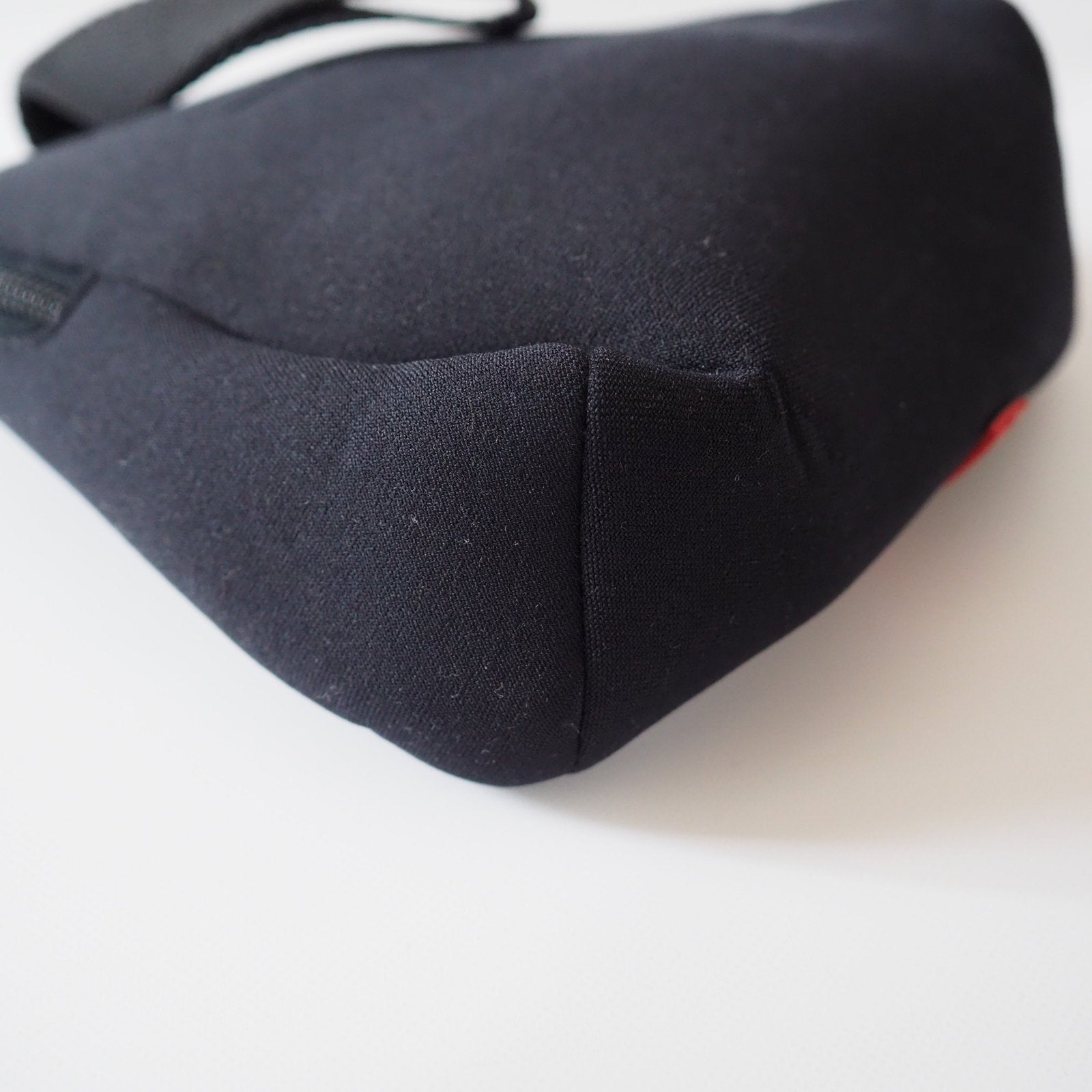 PRADA Nylon Leather Pouch Mini Hand Bag Sports Black Logo Purse Authentic