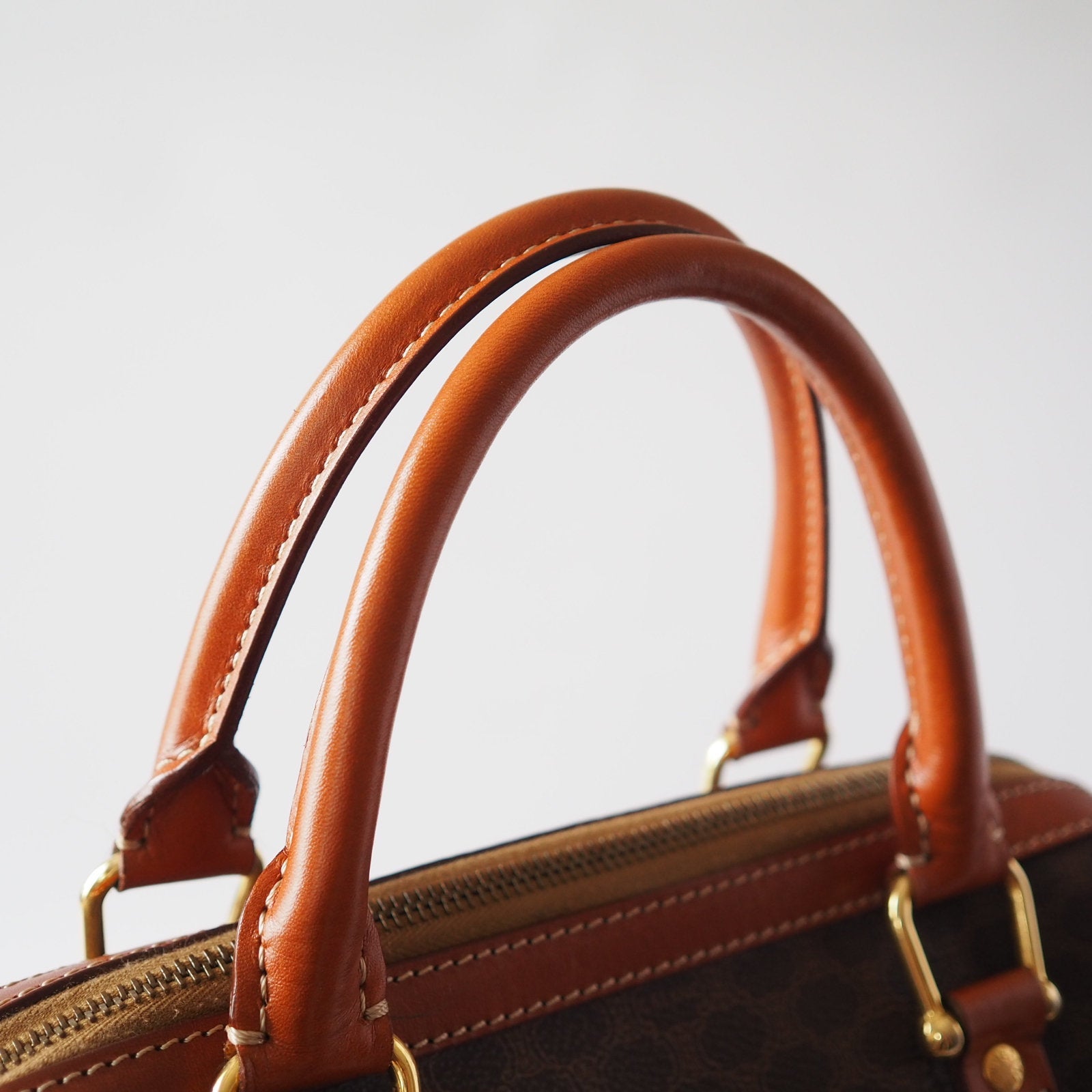 CELINE Macadam Hand Mini Boston Bag Authentic Vintage Classical