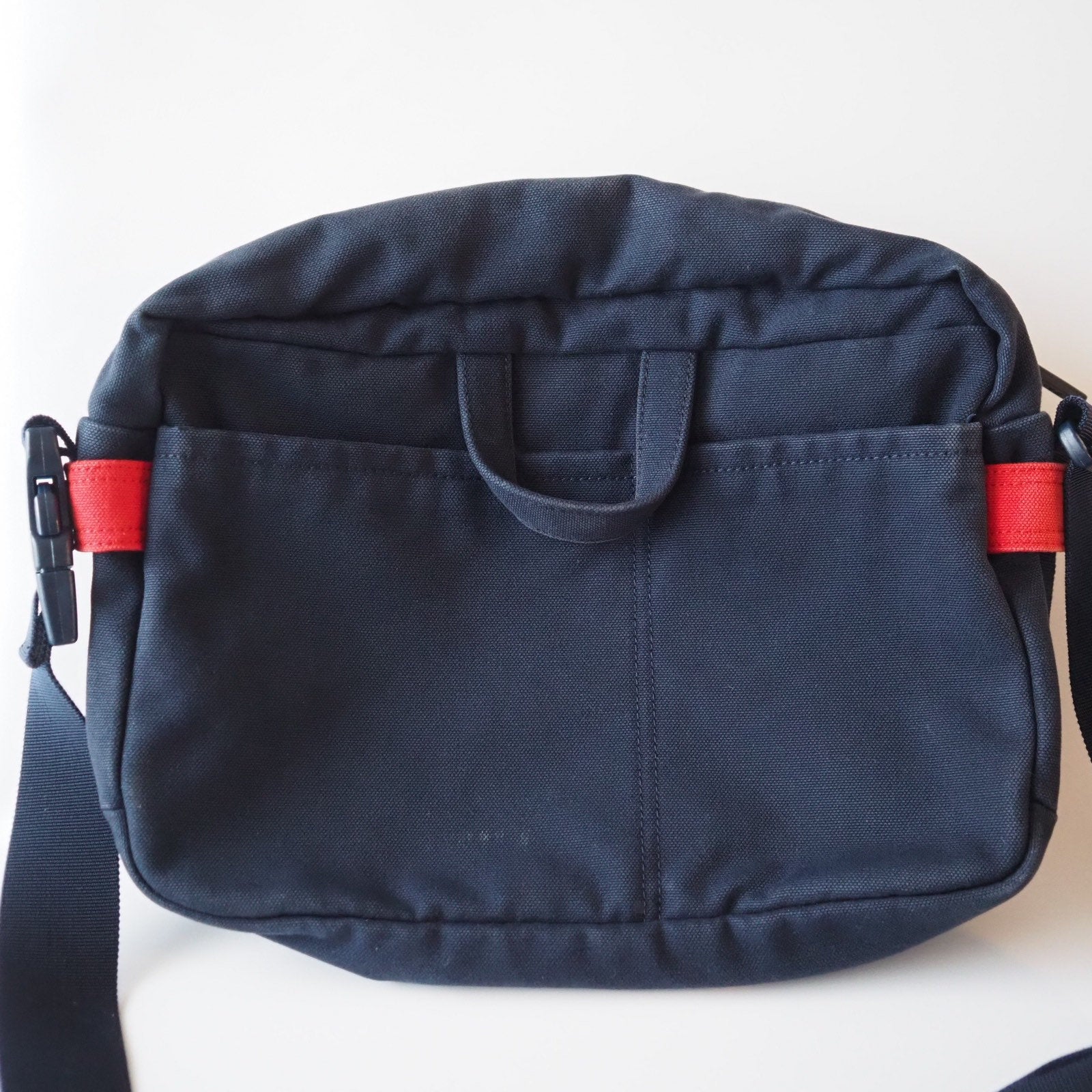 CHANEL Sports line Shoulder Bag Canvas Navy Authentic