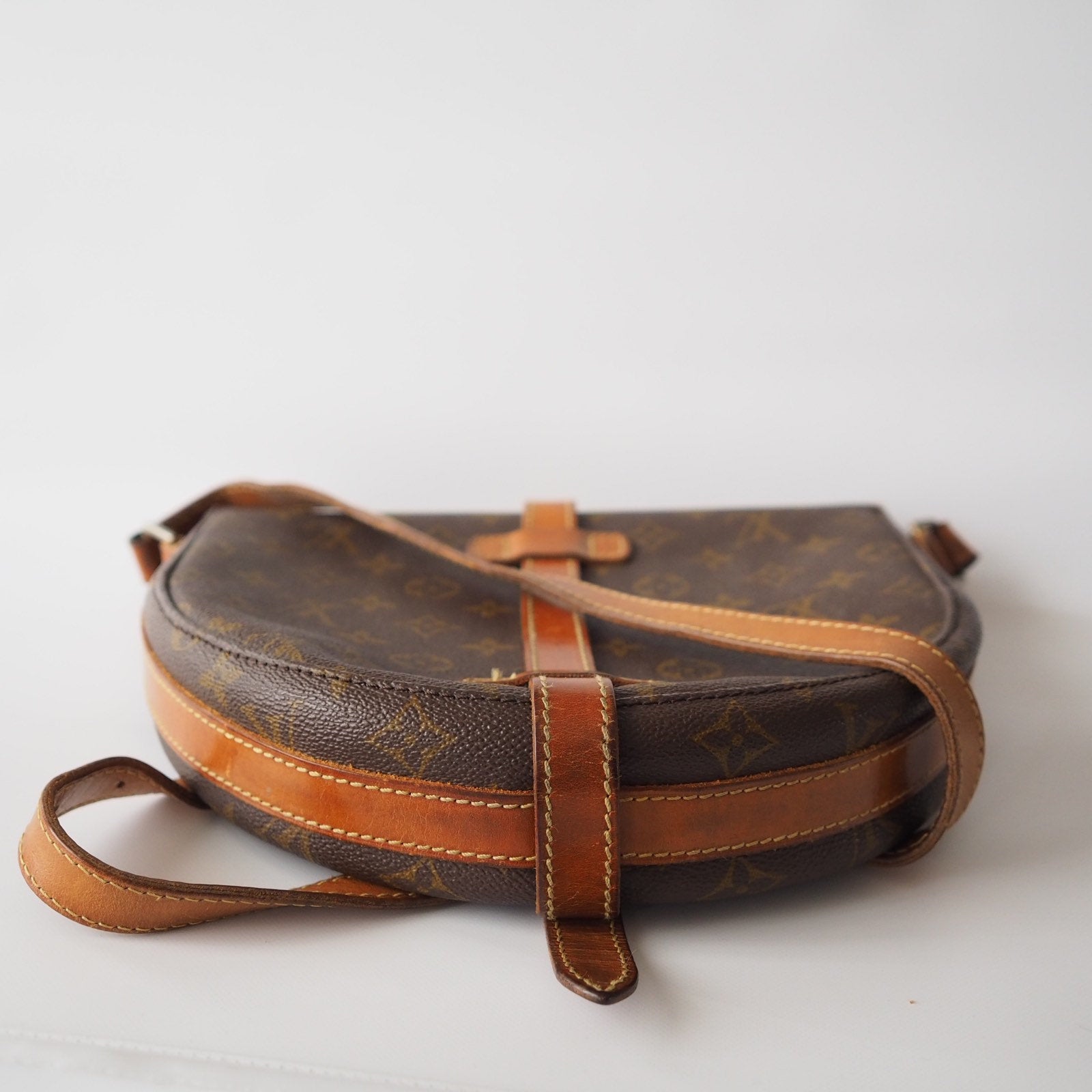 Louis Vuitton Monogram Shoulder Bag Chantilly GM Brown LV Authentic