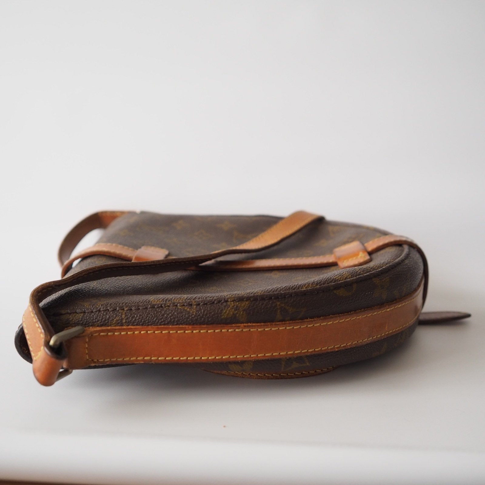 Louis Vuitton Monogram Shoulder Bag Chantilly GM Brown LV Authentic