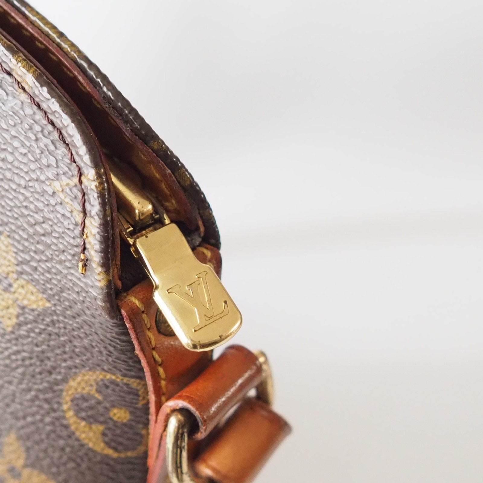 LOUIS VUITTON Monogram Shoulder Bag Drouot M51290 Browns LV Vintage Authentic