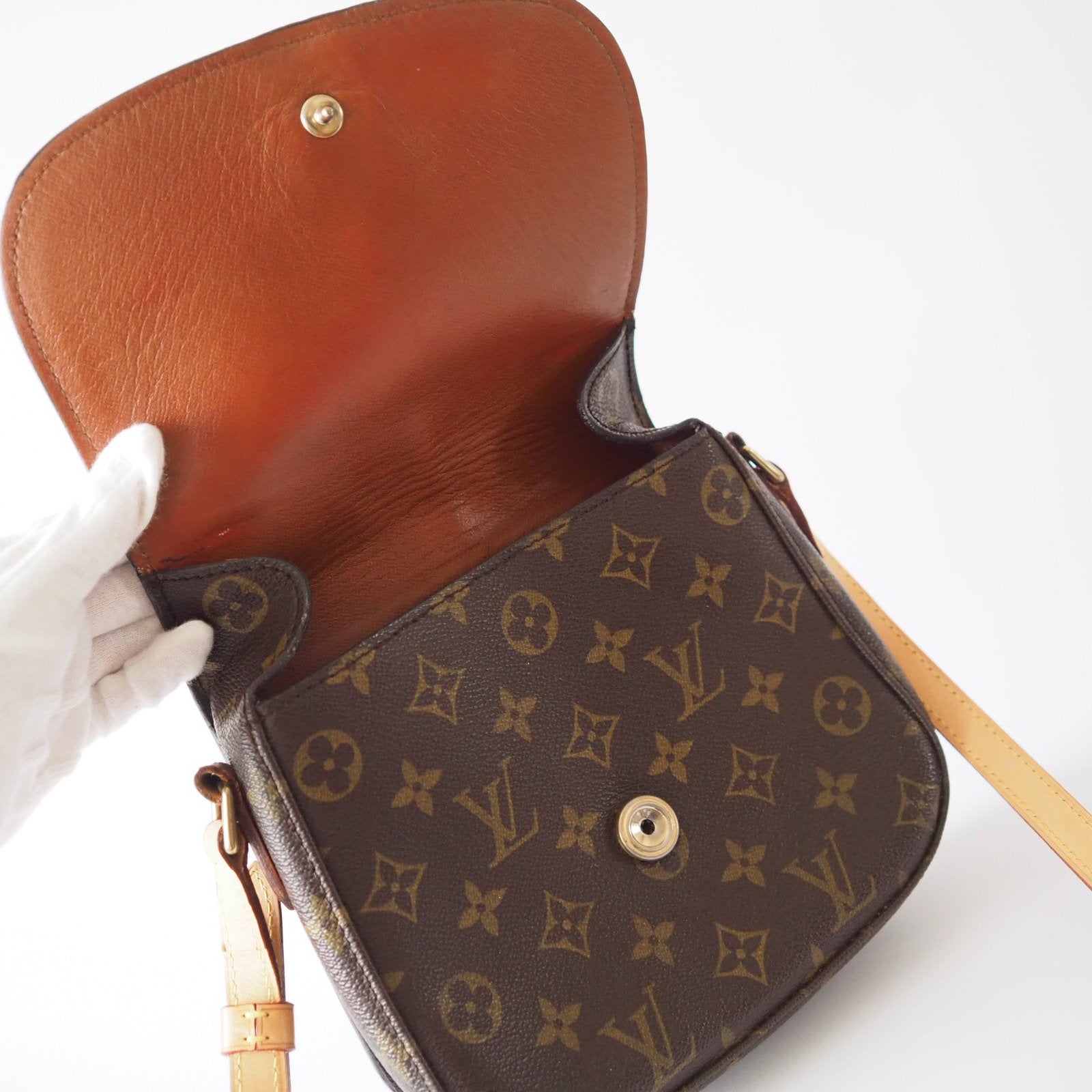 Louis Vuitton Monogram Saint Cloud MM Shoulder Bag lV Authentic
