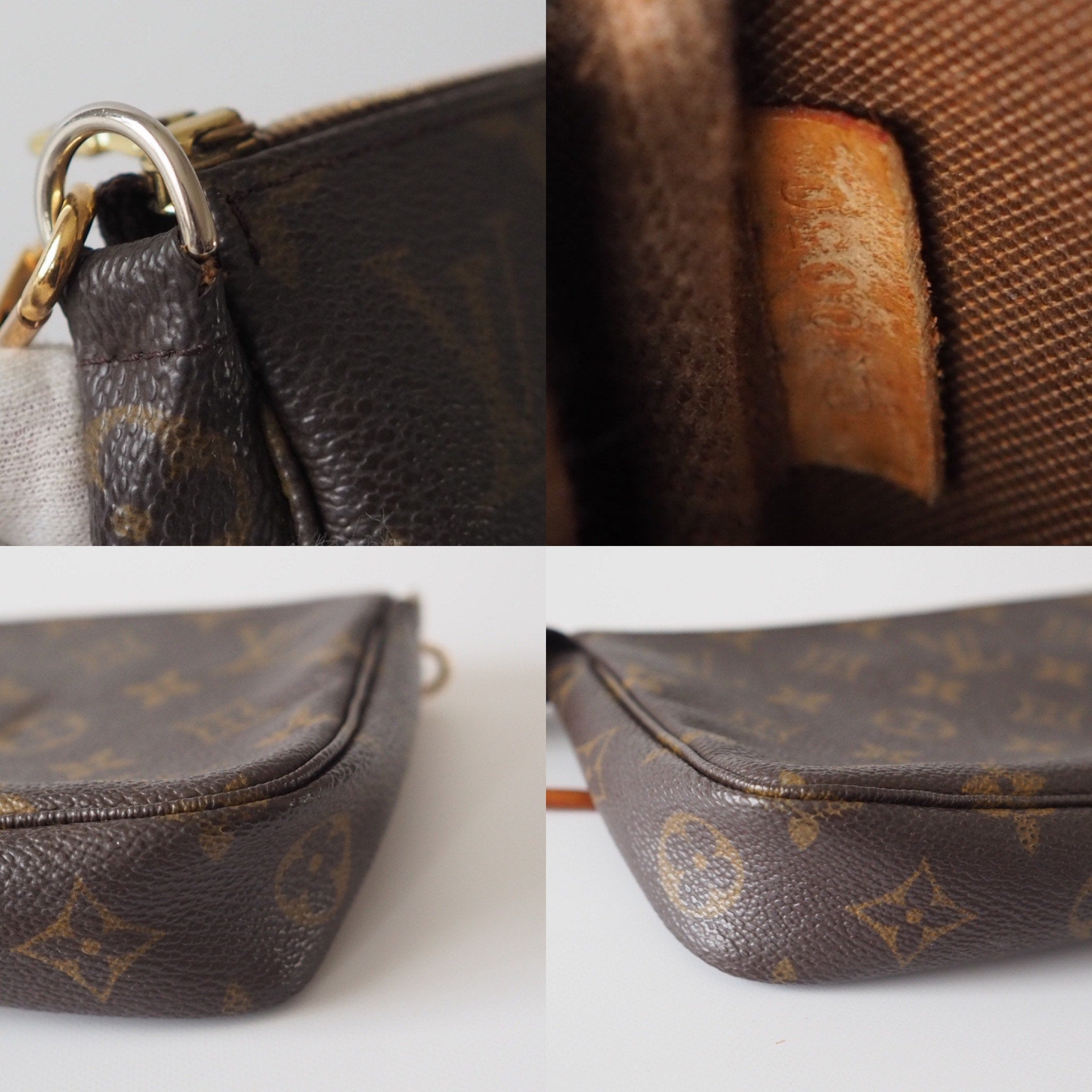 Louis Vuitton Monogram Pochette Accessoires Pouch Vintage Authentic
