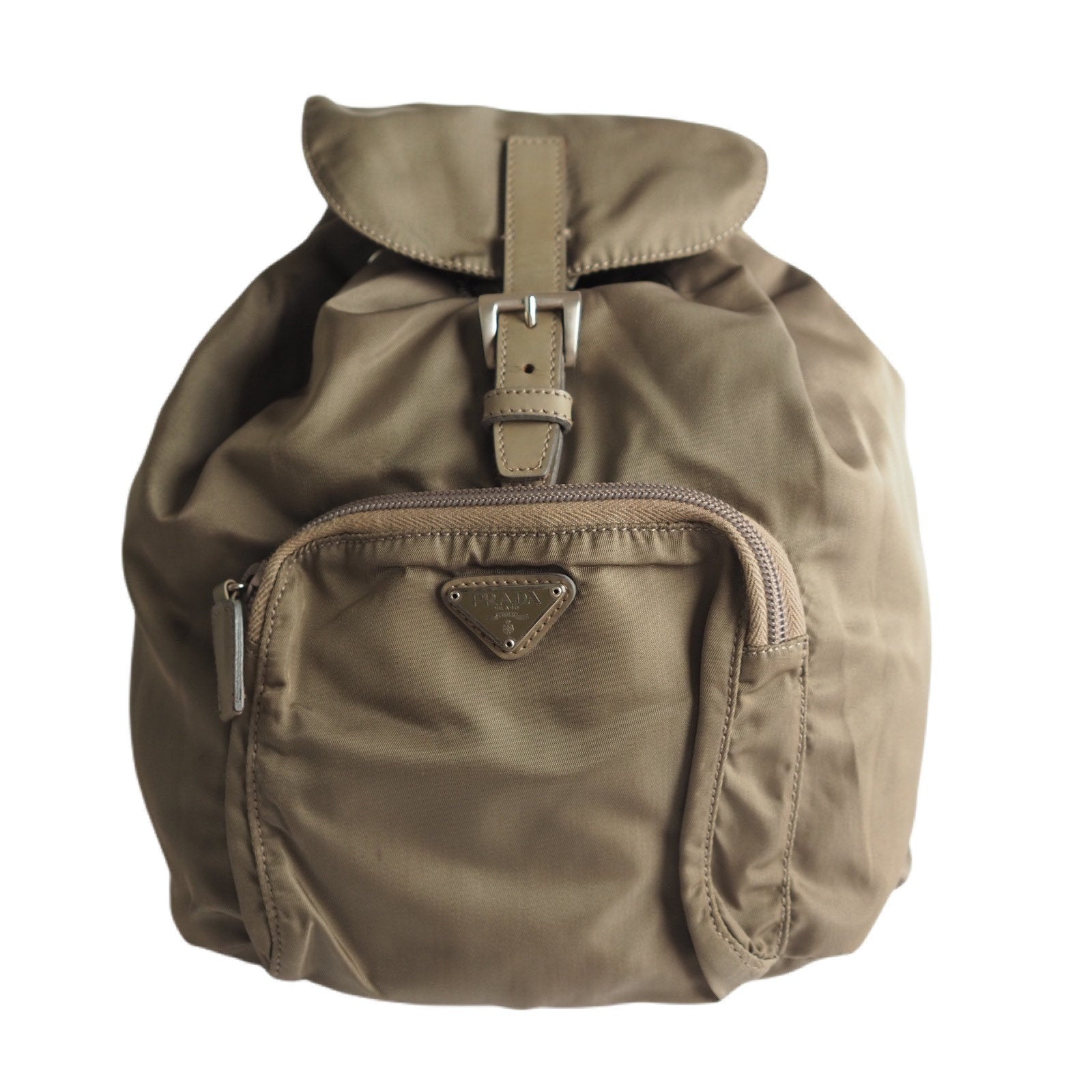 PRADA Logos Mini Backpack Green khaki Authentic