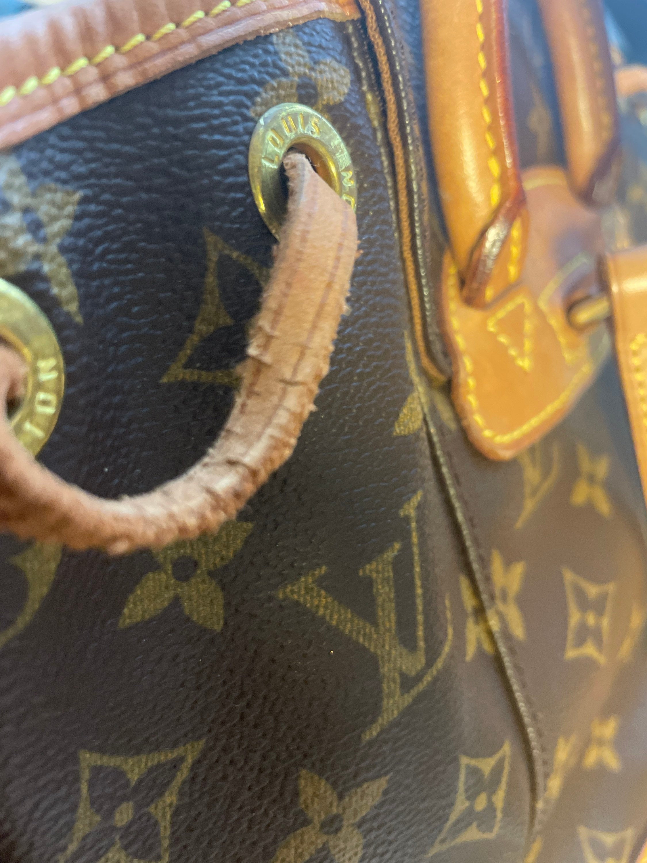 LOUIS VUITTON Monogram Montsouris Unisex Backpack Authentic