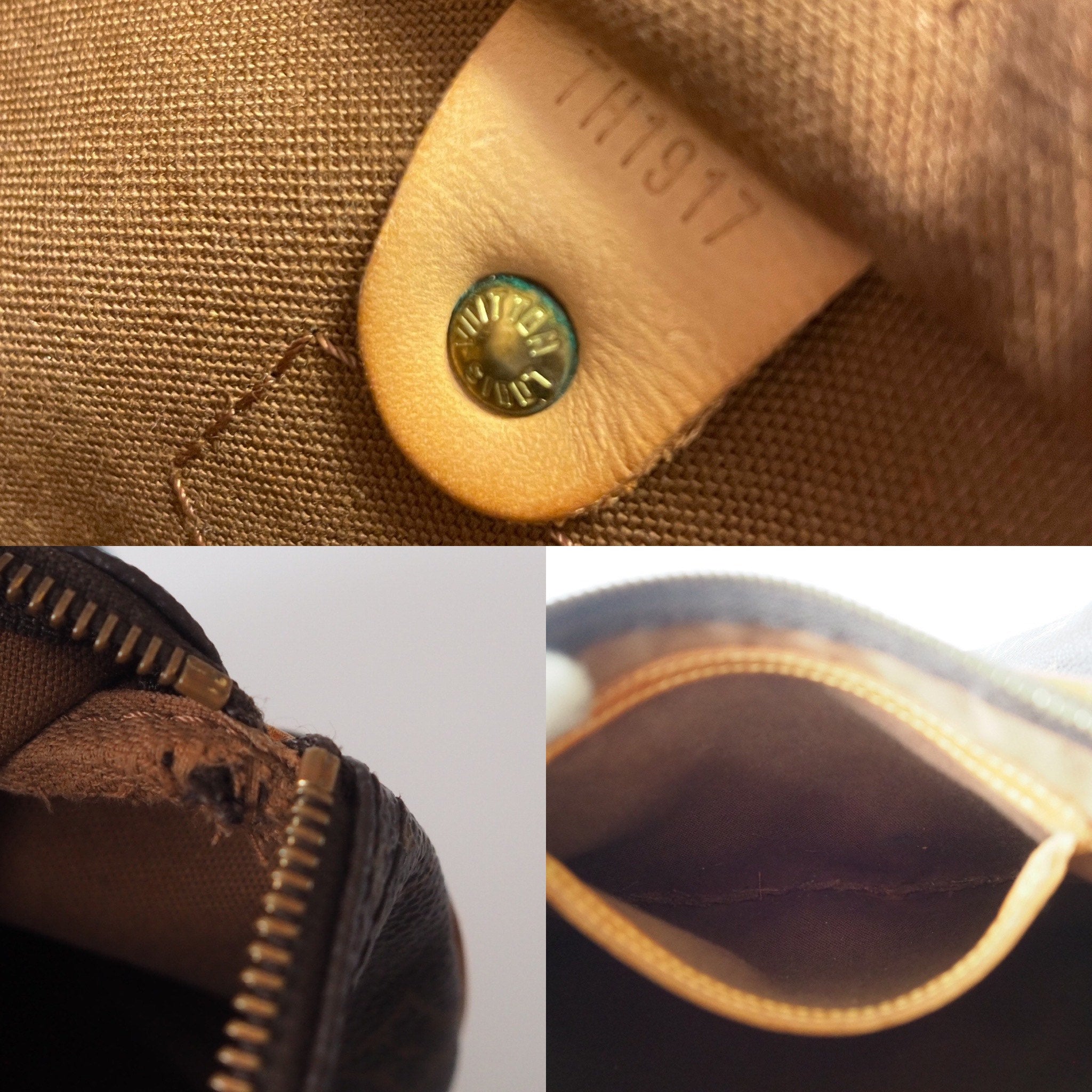 LOUIS VUITTON Speedy 25 Monogram Boston Hand Bag M41528 Purse Authentic