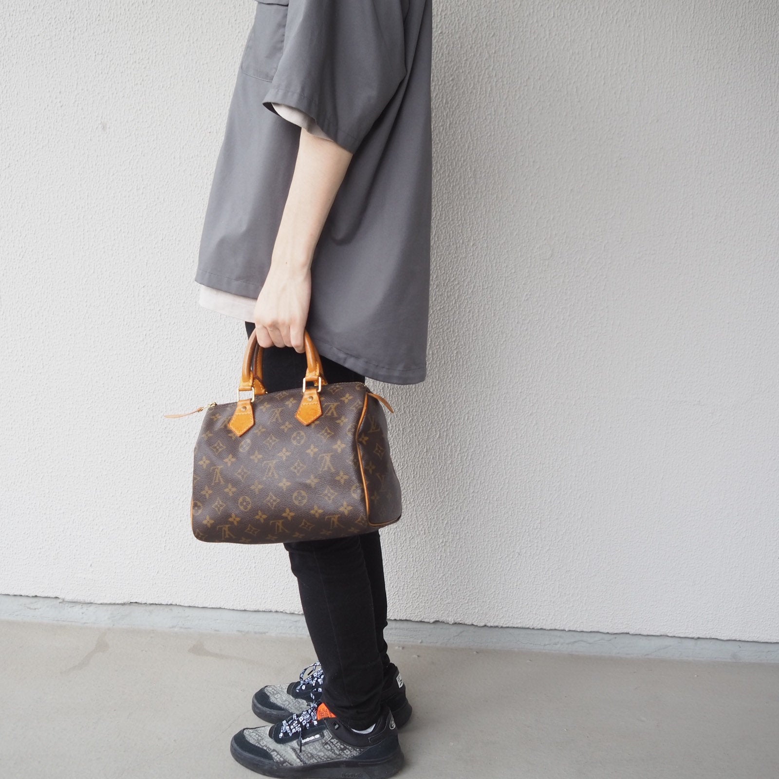 LOUIS VUITTON Speedy 25 Monogram Boston Hand Bag M41528 Purse Authentic