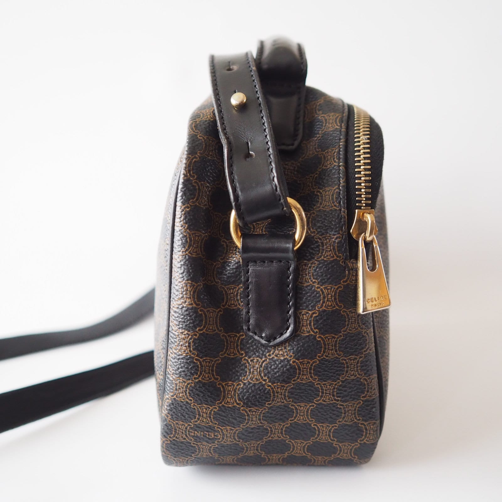 Celine Monogram Macadam 2way Hand Bag Authentic