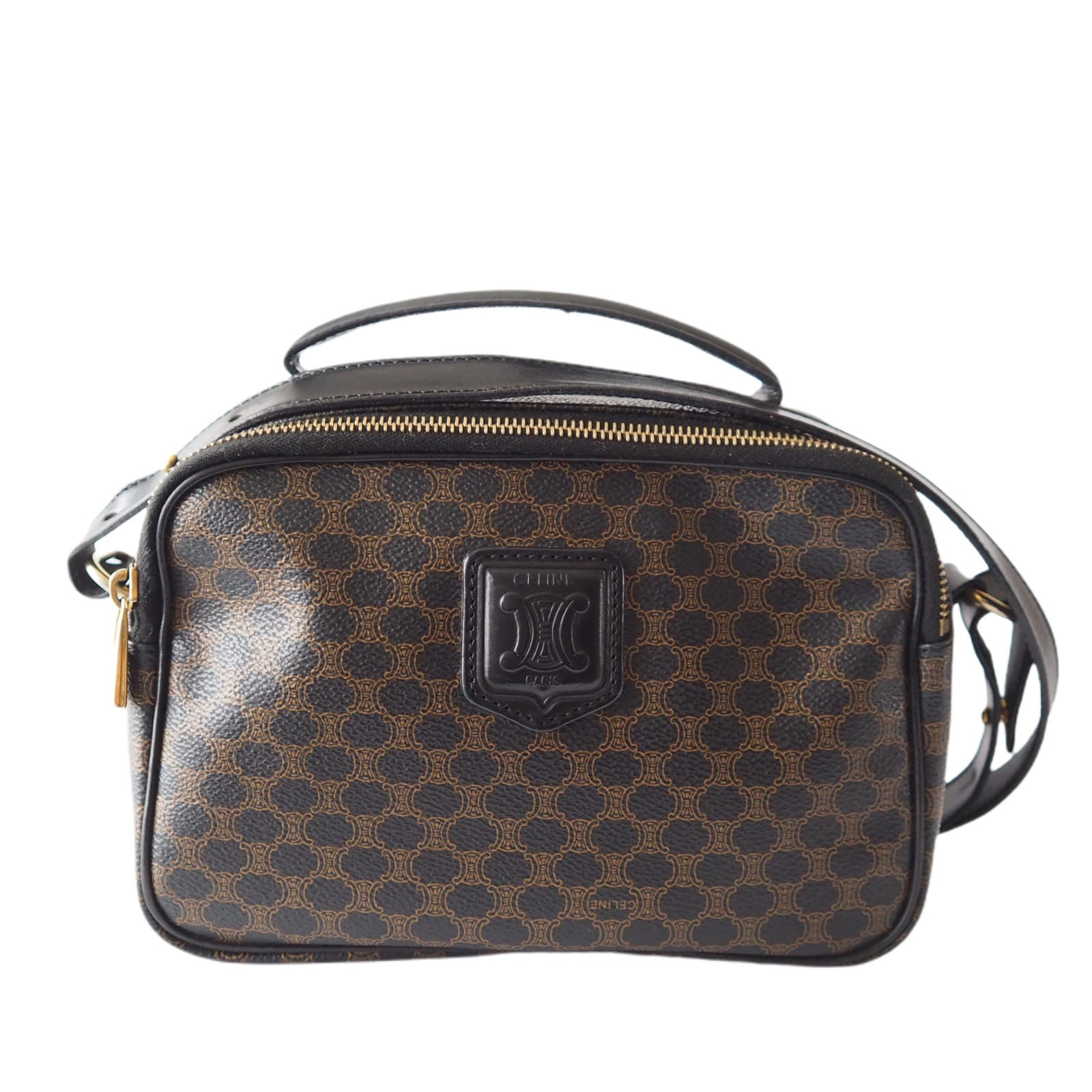 Celine Monogram Macadam 2way Hand Bag Authentic