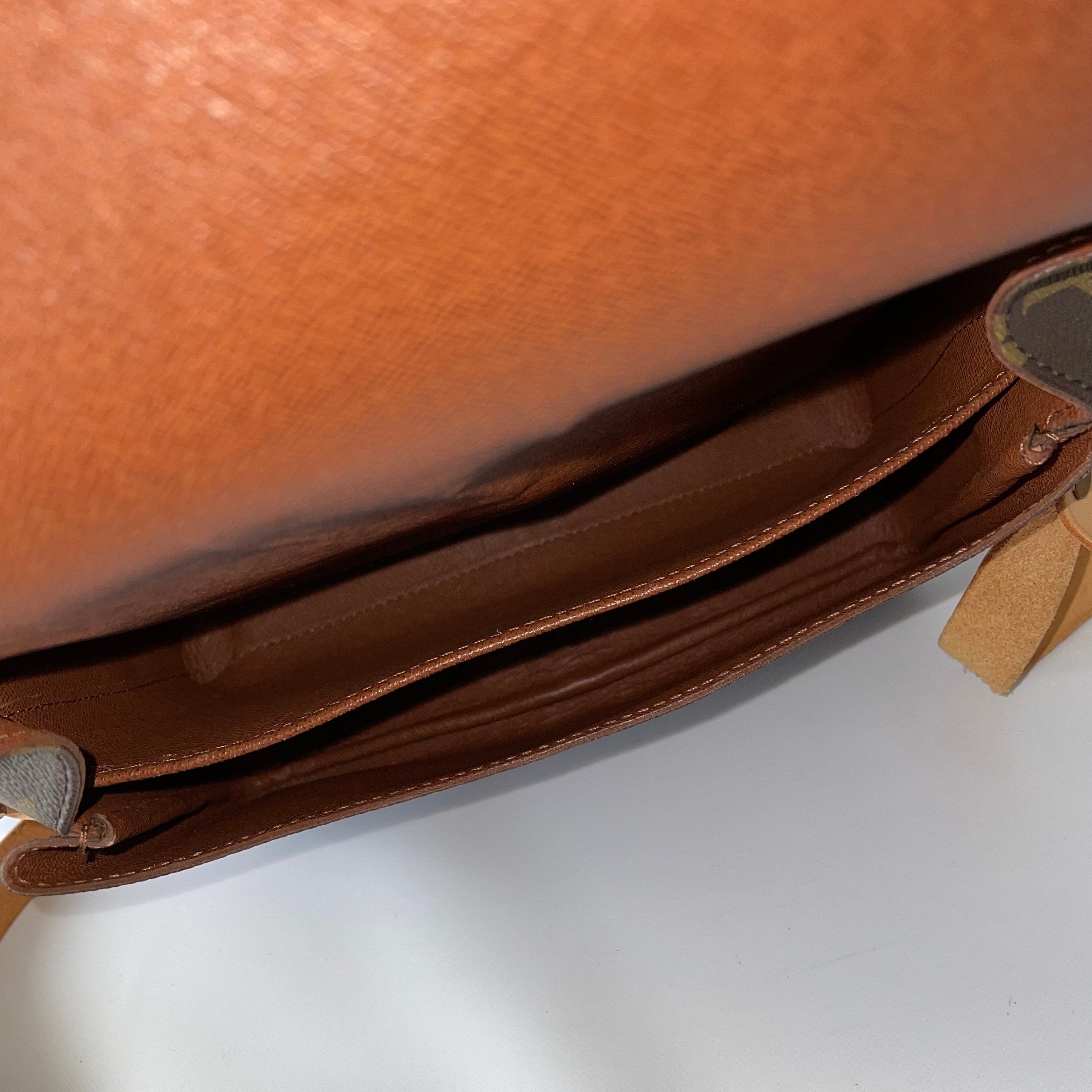 LOUIS VUITTON Monogram Cartouchiere GM Cross Body Shoulder Bag Authentic