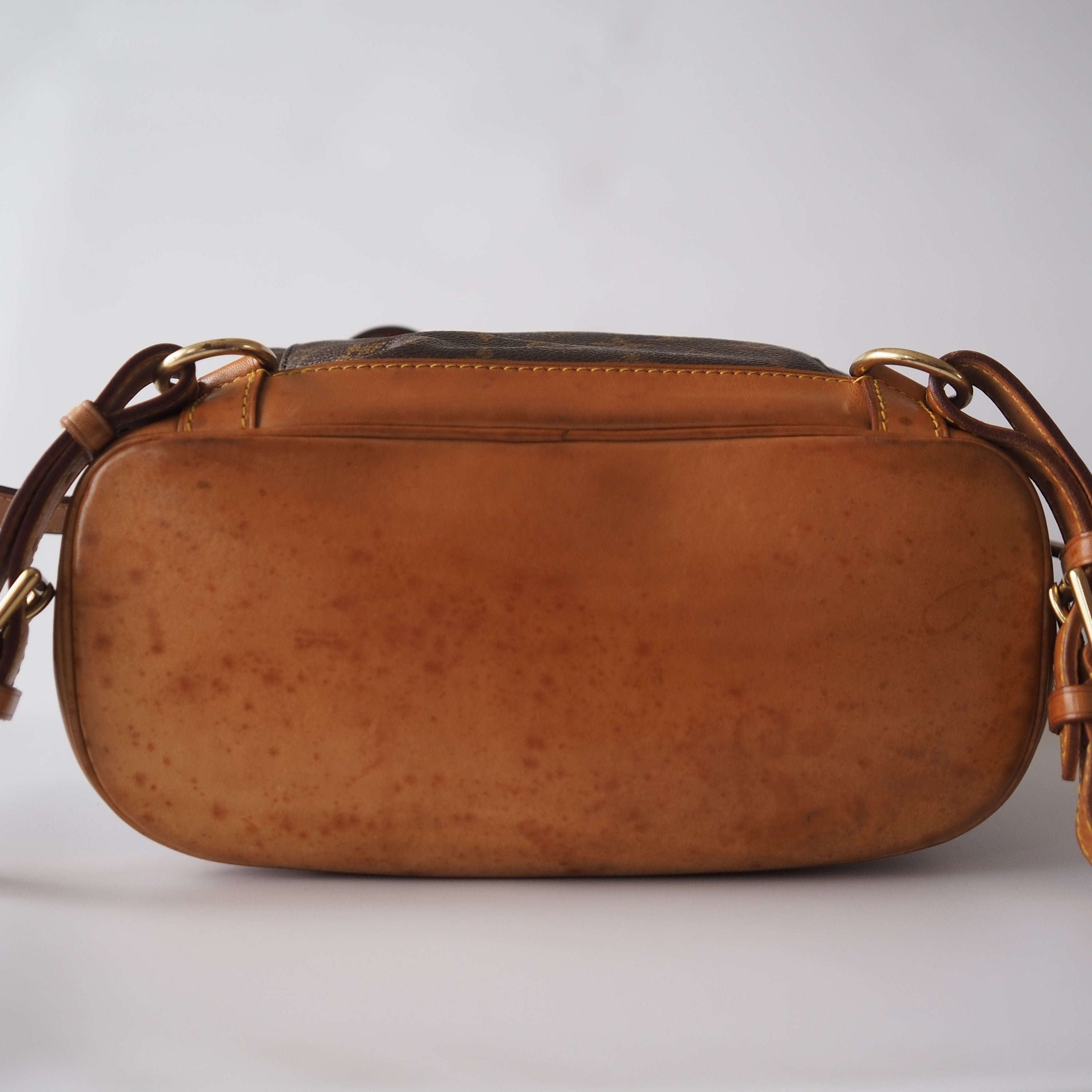 Louis Vuitton Montsouris MM Monogram Backpack Shoulder Bag Authentic