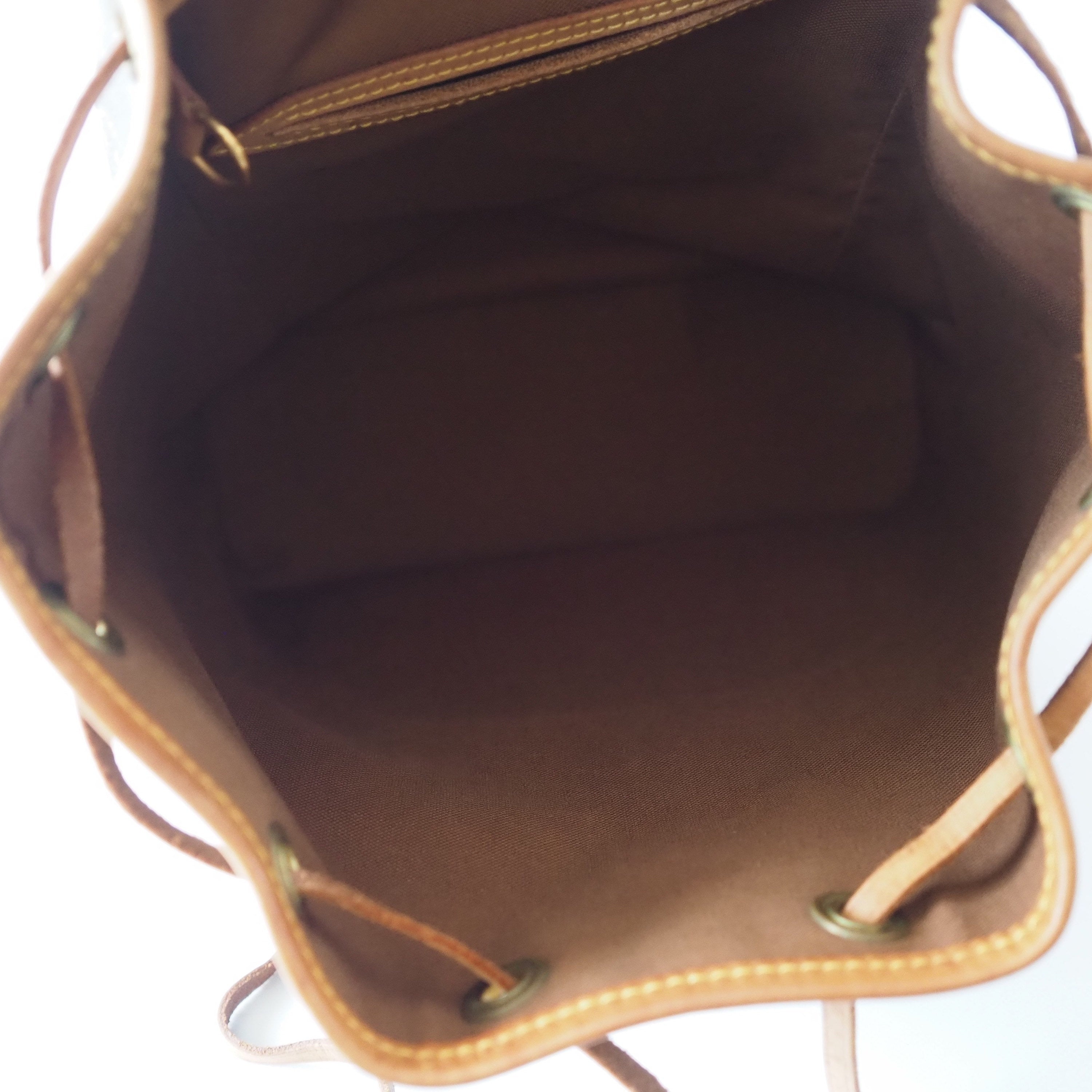 Louis Vuitton Montsouris MM Monogram Backpack Shoulder Bag Authentic