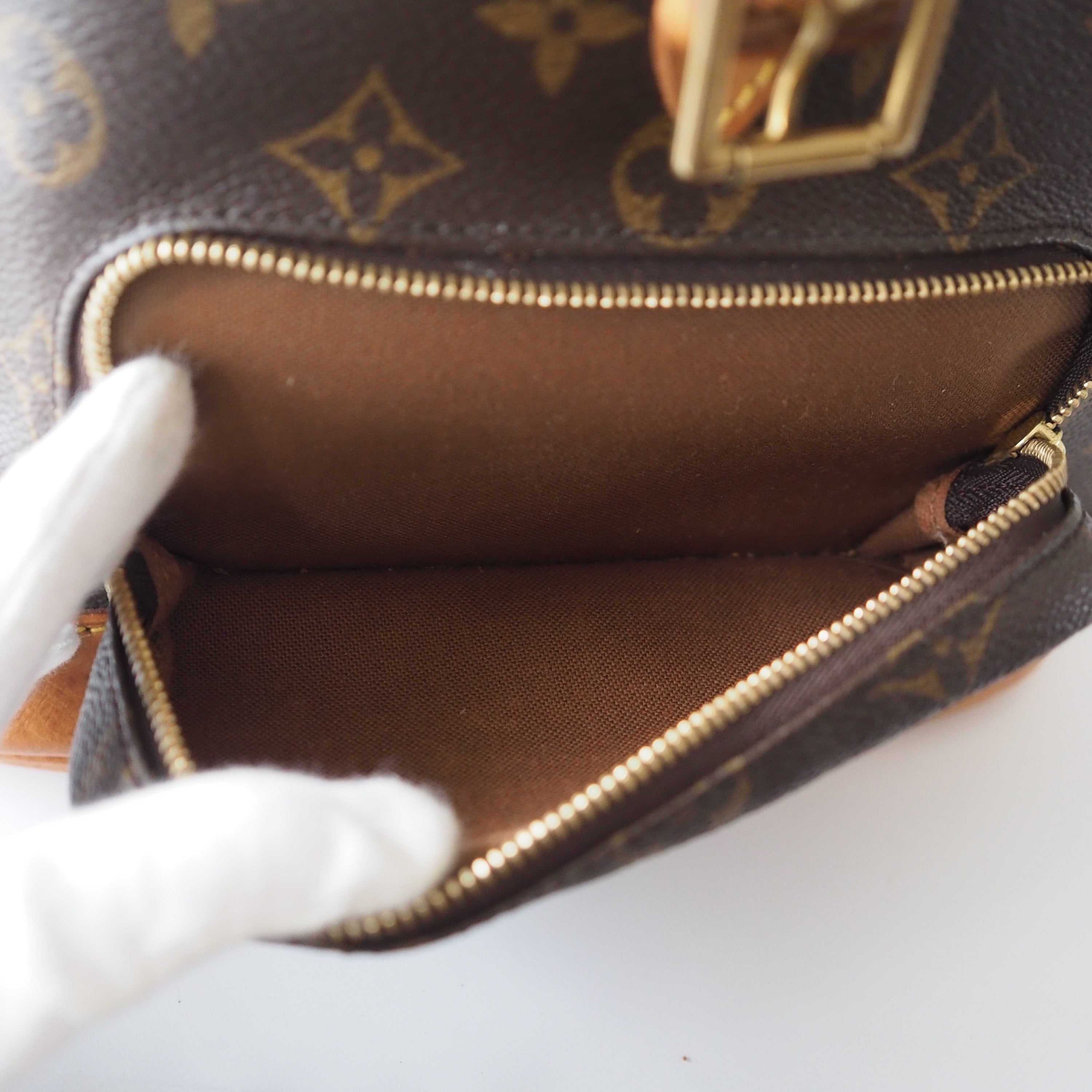 Louis Vuitton Montsouris MM Monogram Backpack Shoulder Bag Authentic