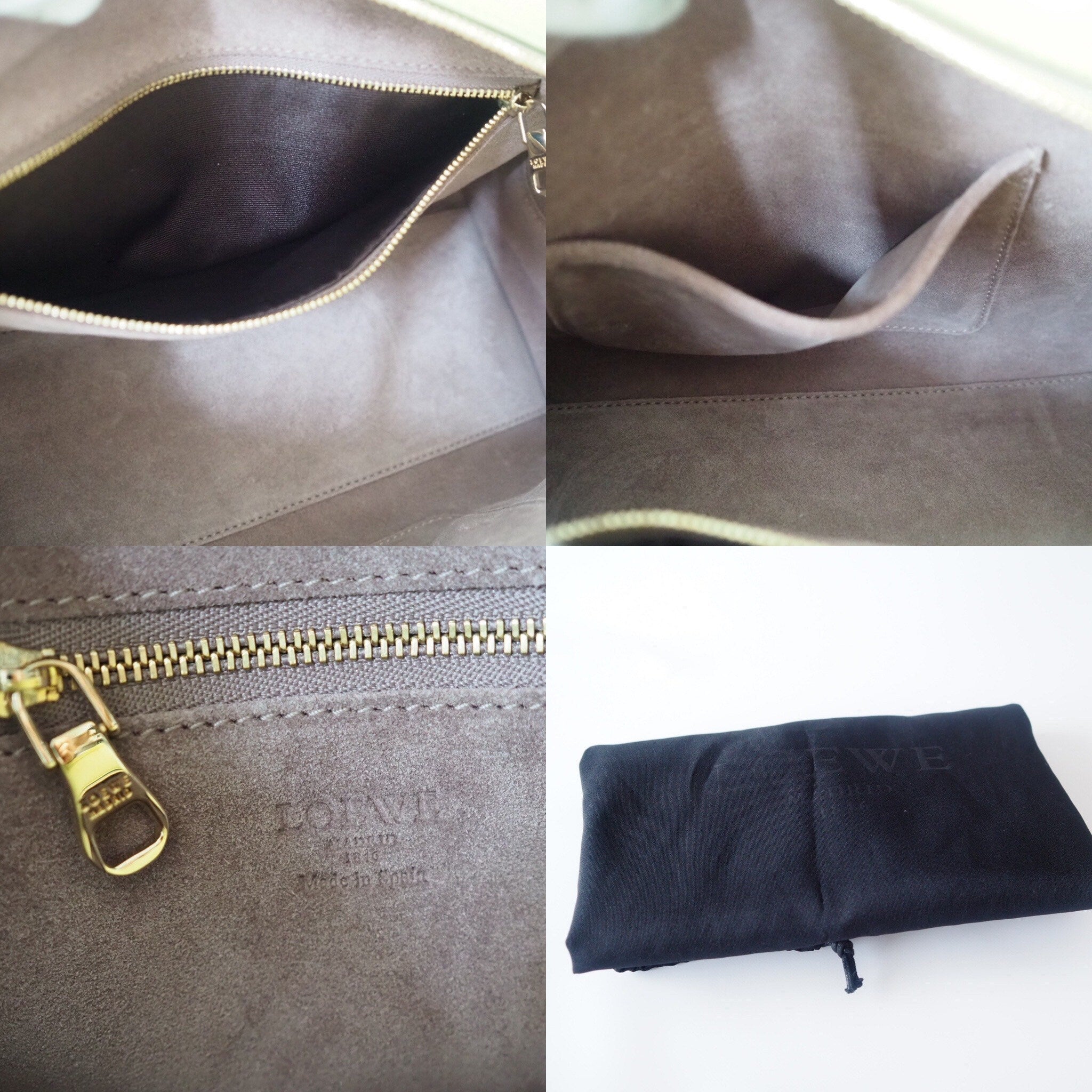 LOEWE Amazona 28 Anagram Hand Mini Boston Bag Leather lime green Authentic