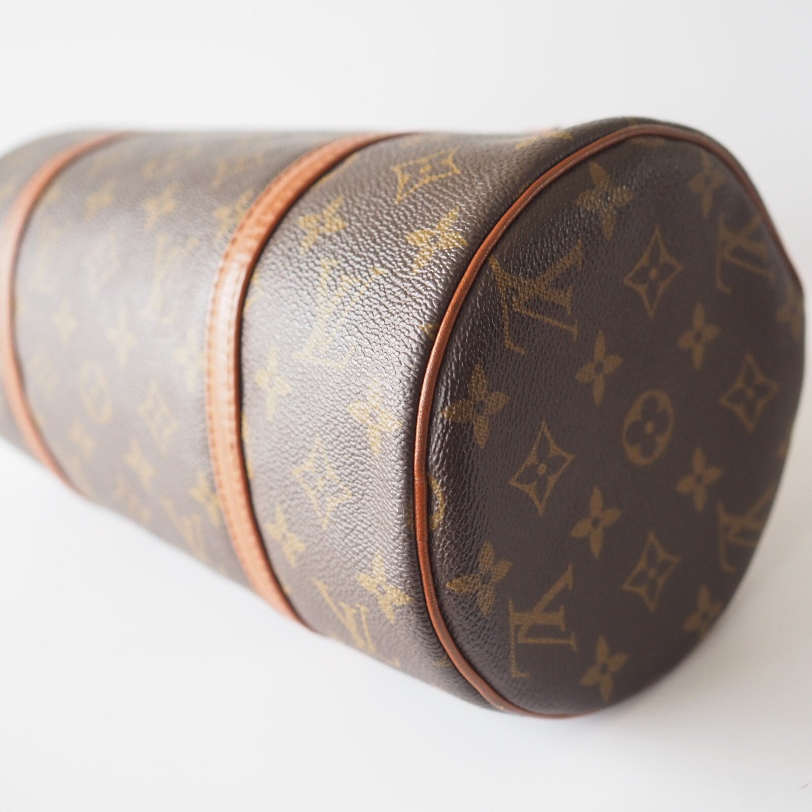 LOUIS VUITTON Monogram Papillon 30 Boston bag M51385 Brown Authentic