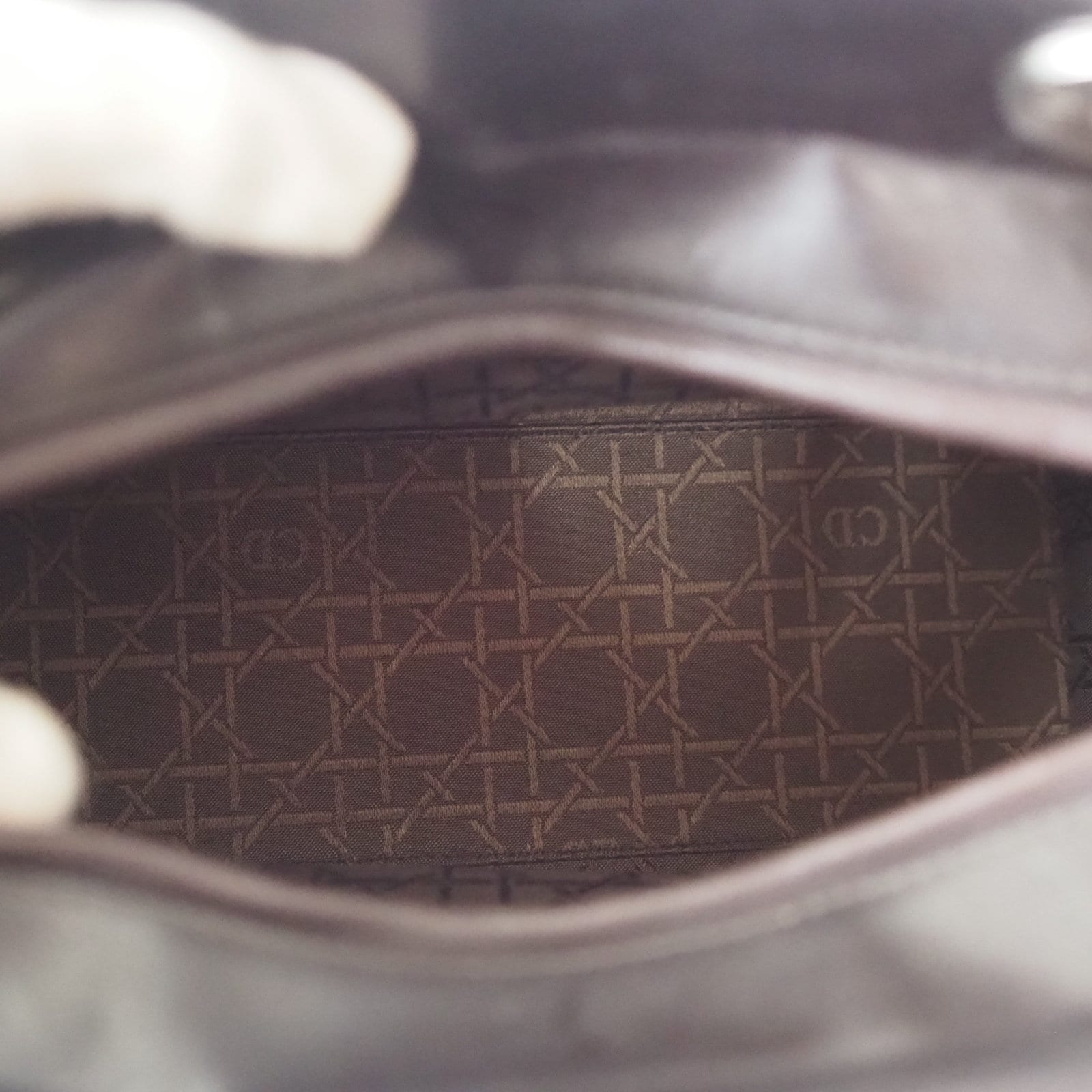 Christian Dior 2way Hand Shoulder Bag Brown Horse hair Vintage Authentic