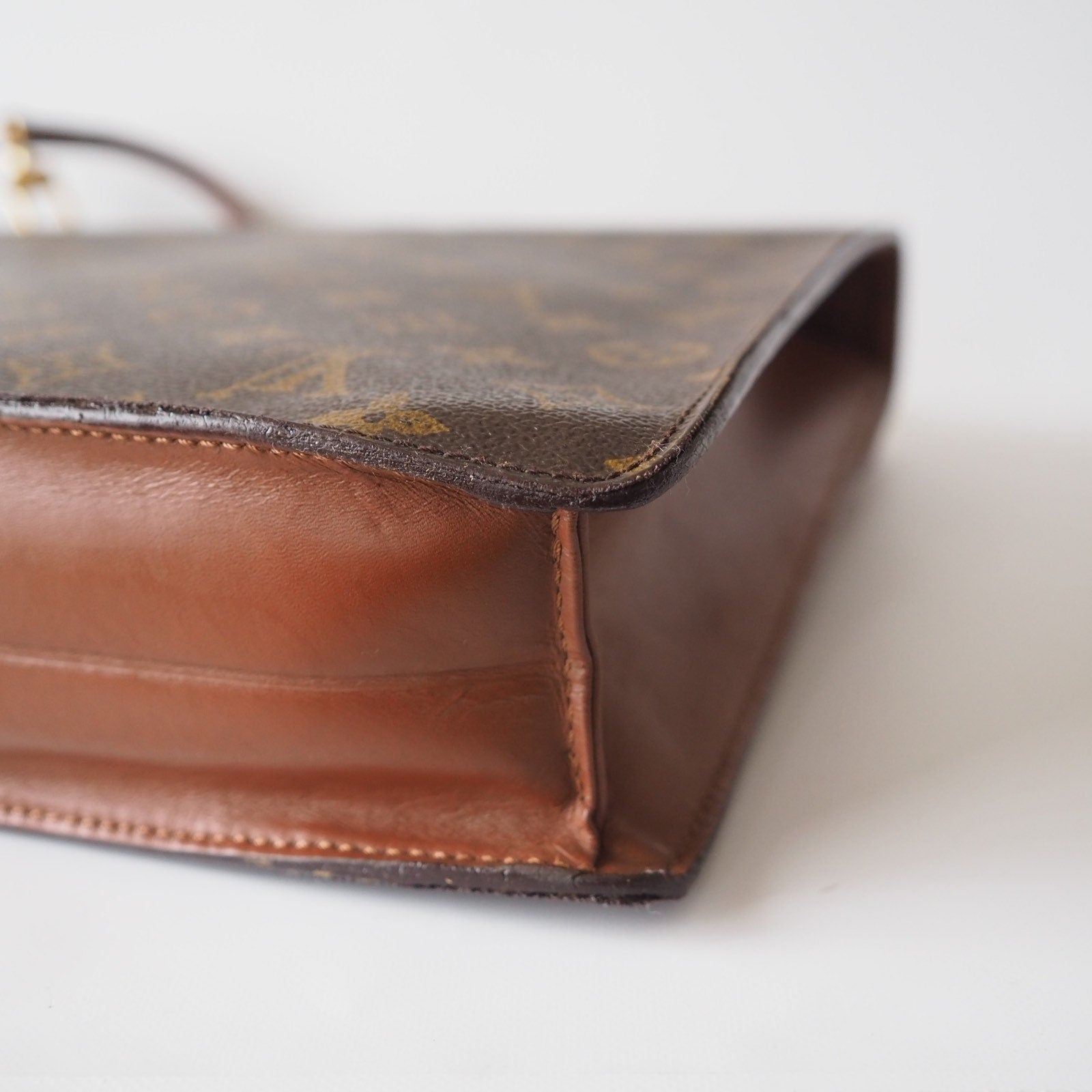 LOUIS VUITTON Monogram Porte Documents Bandouliere 2way Hand Shoulder Bag Business briefcase M53338 Authentic