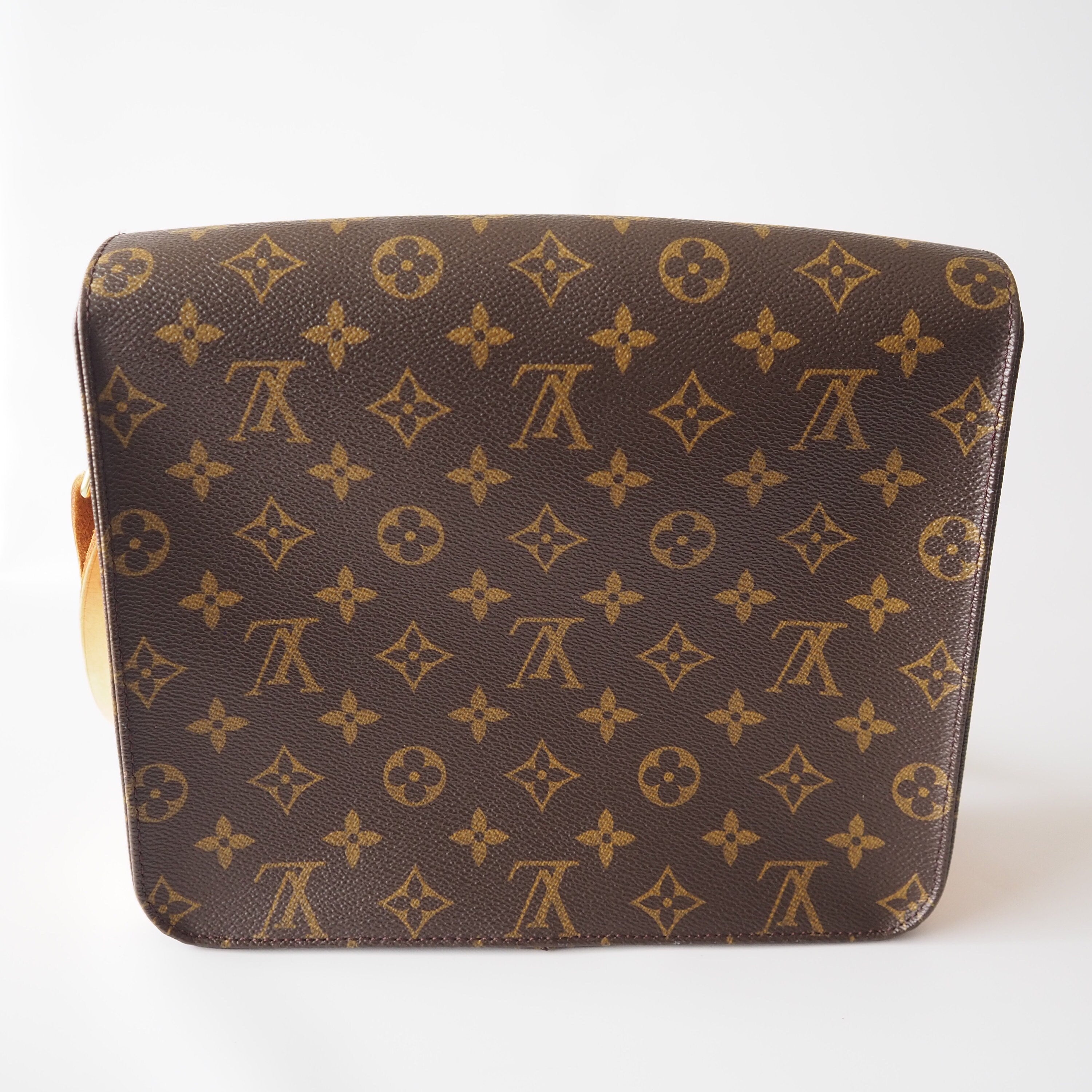 LOUIS VUITTON Monogram Cartouchiere GM Cross Body Shoulder Bag Authentic