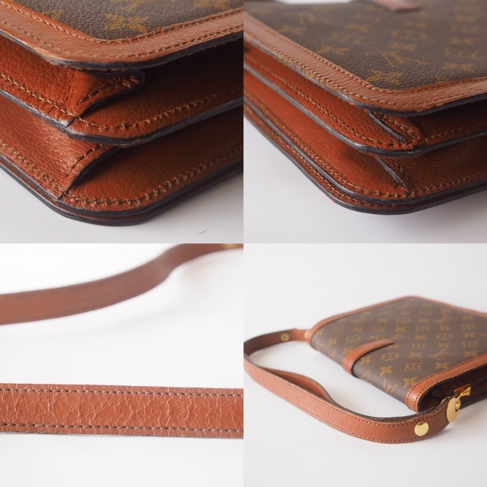 LOUIS VUITTON Monogram Sac Rond Point Shoulder Bag D5107 Authentic