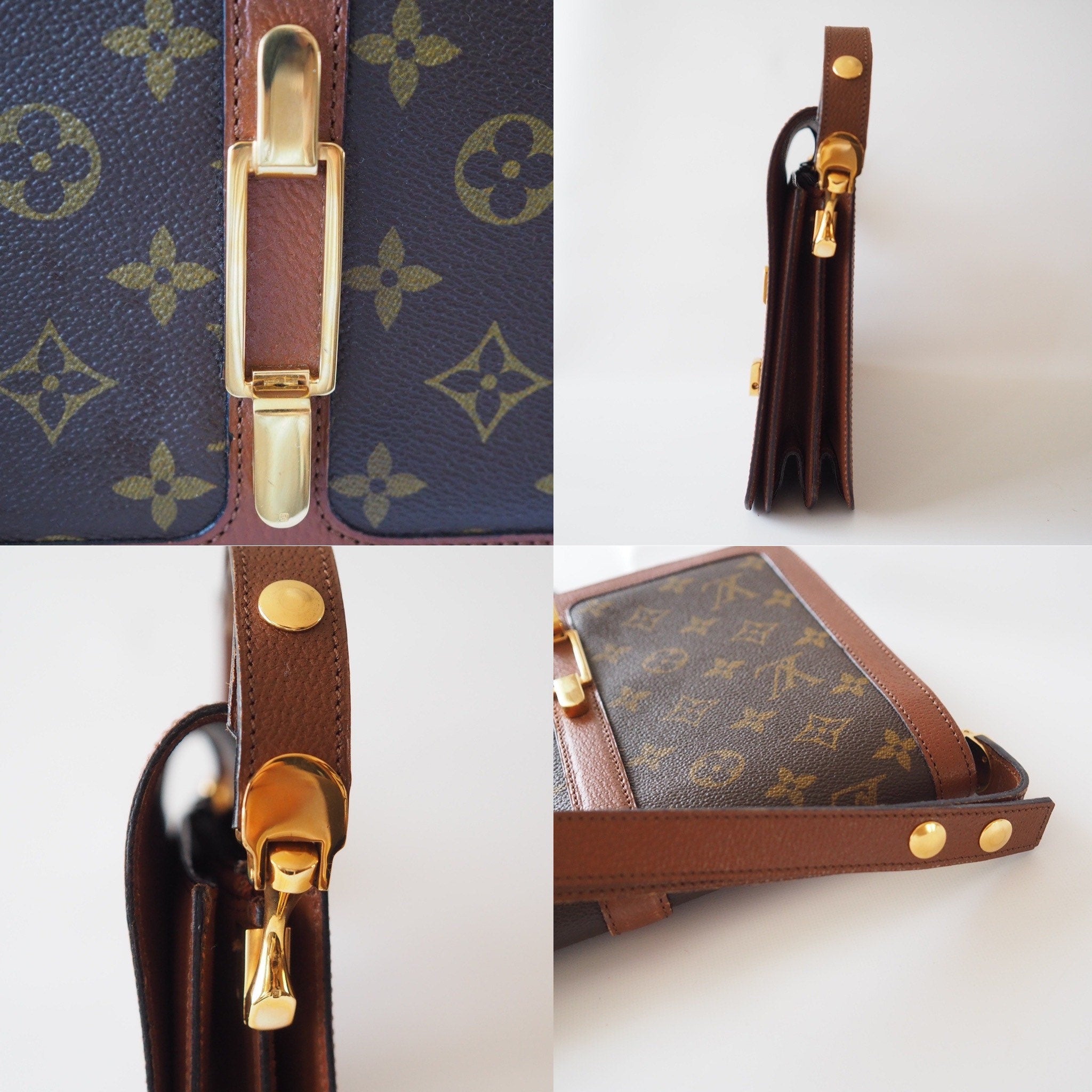 LOUIS VUITTON Monogram Sac Rond Point Shoulder Bag D5107 Authentic