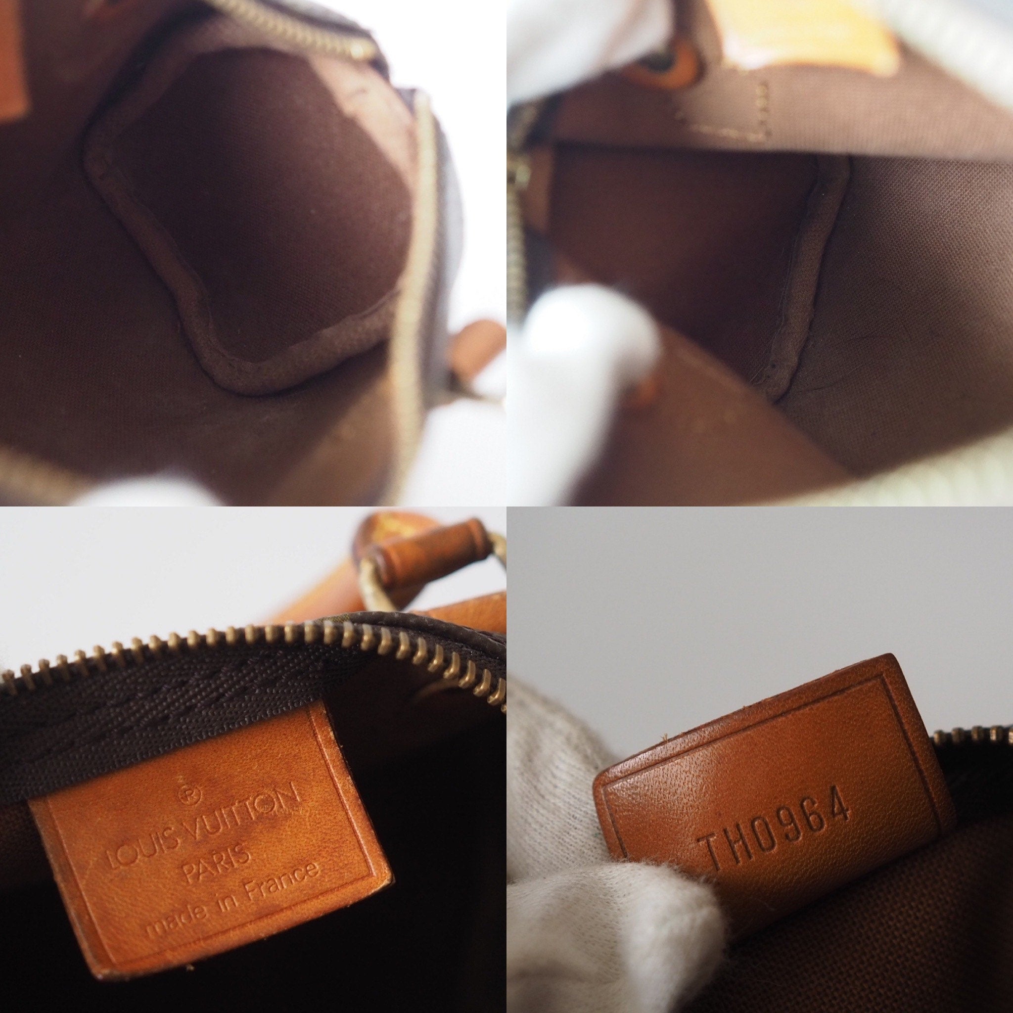 LOUIS VUITTON Monogram Mini Speedy Hand Shoulder Bag M41534 Brown Authentic