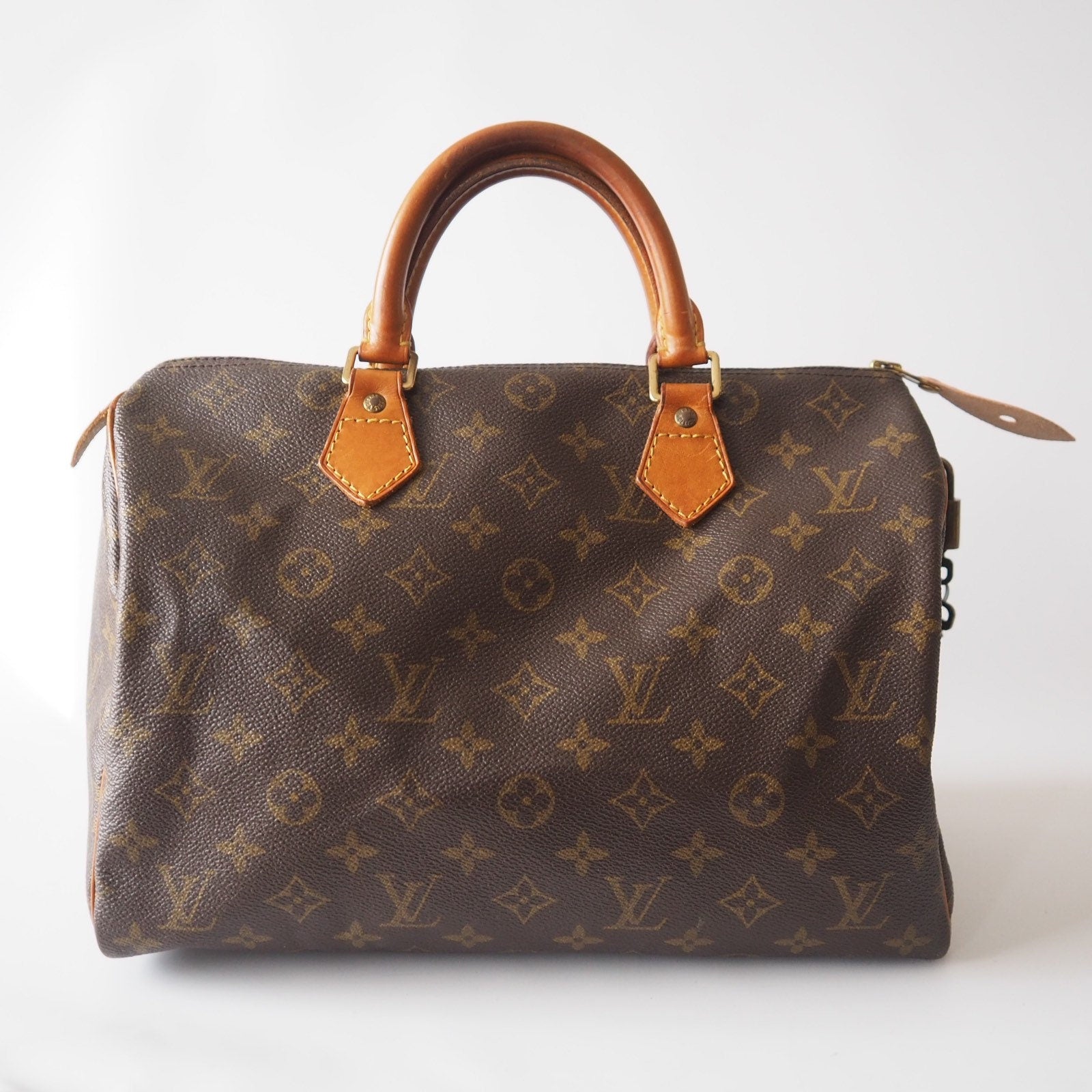 LOUIS VUITTON Speedy 30 Monogram Boston Hand Bag Purse Authentic