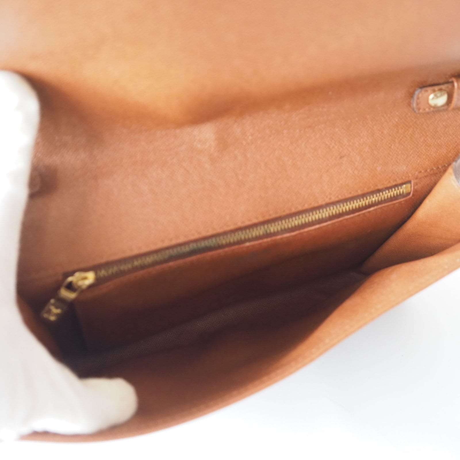 LOUIS VUITTON Bordeaux Shoulder Clutch Bag Brown Monogram Authentic