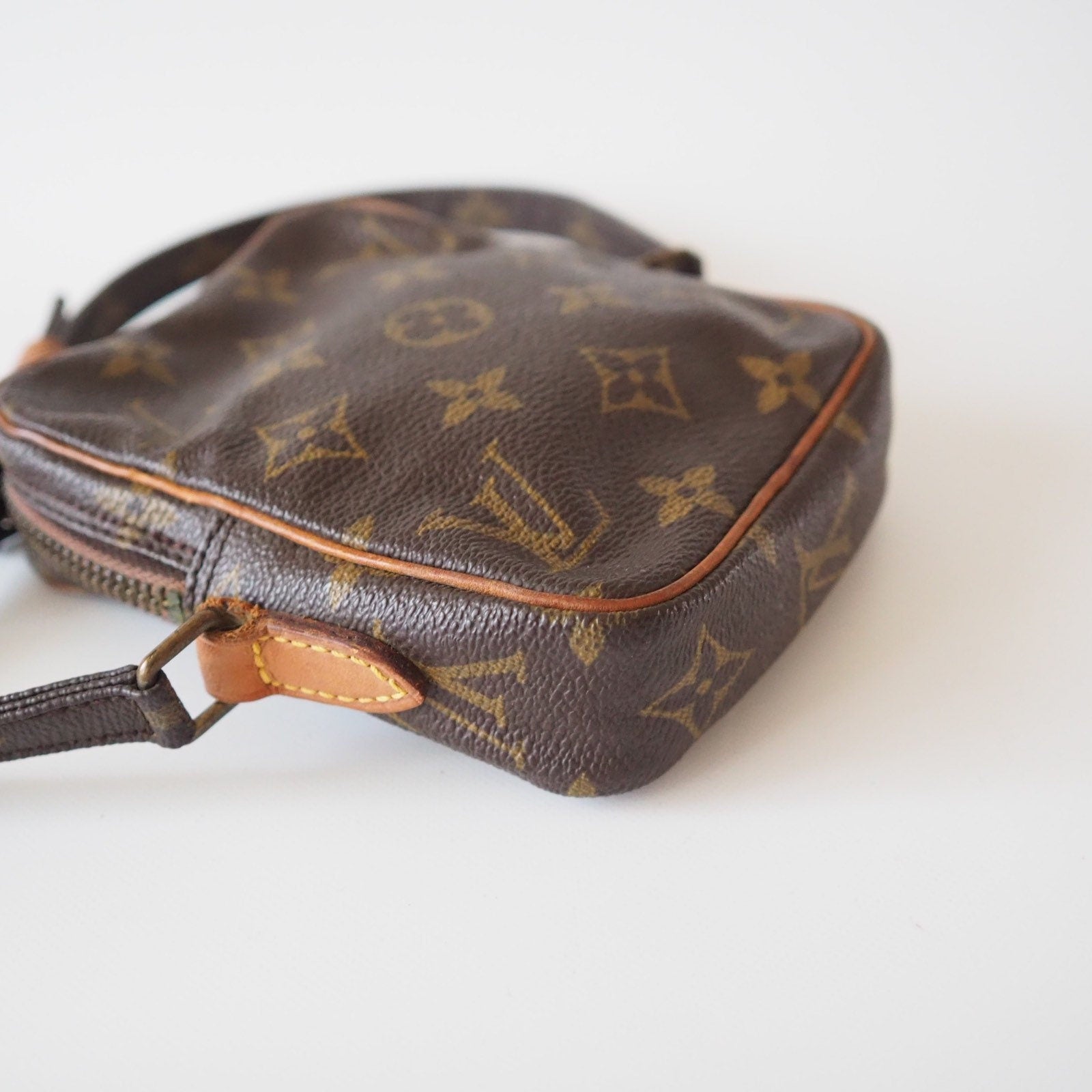 Louis Vuitton Shoulder Bag Mini Danube Browns Monogram vintage lv Authentic