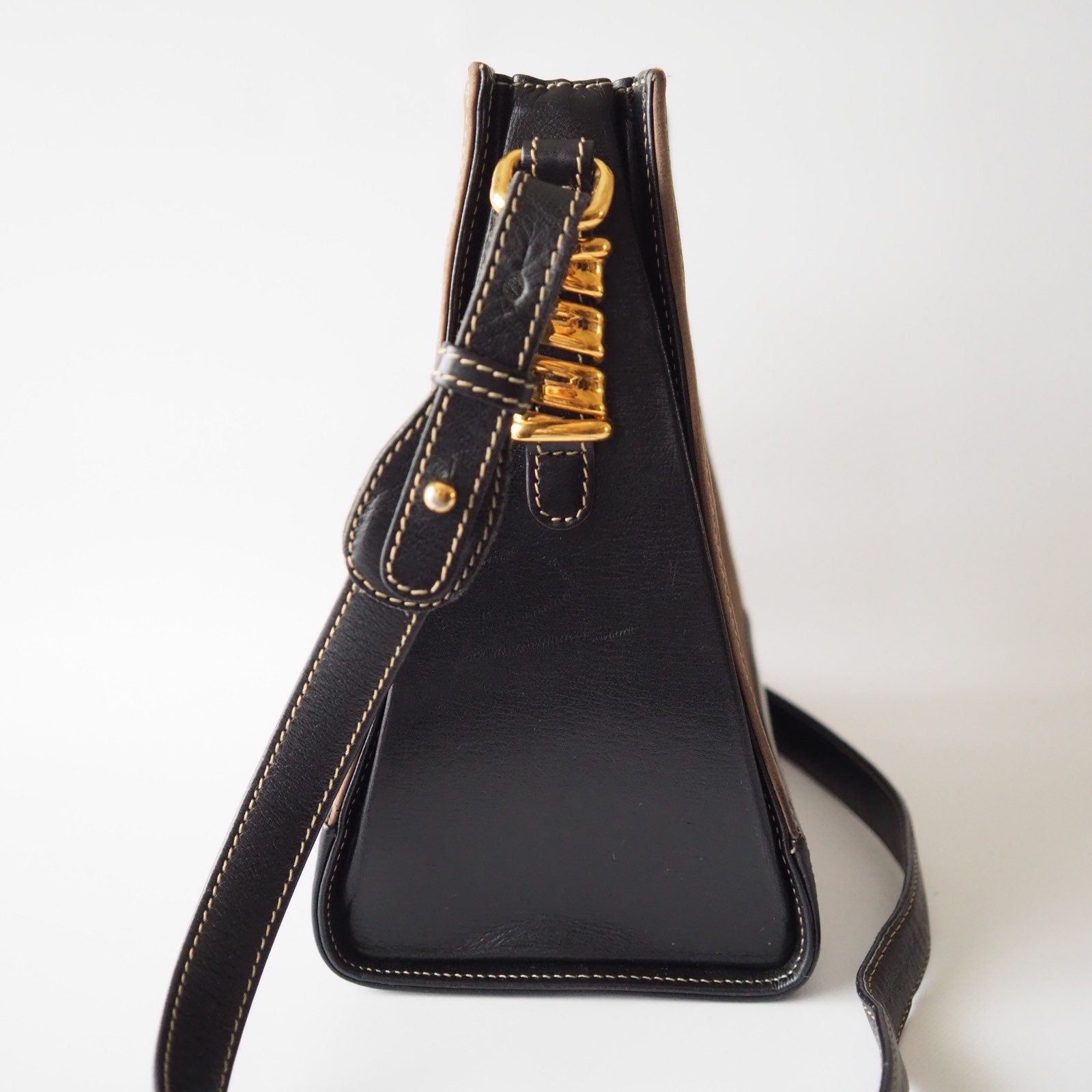 LOEWE VELAZQUEZ Twist Shoulder Bag Brown Authentic