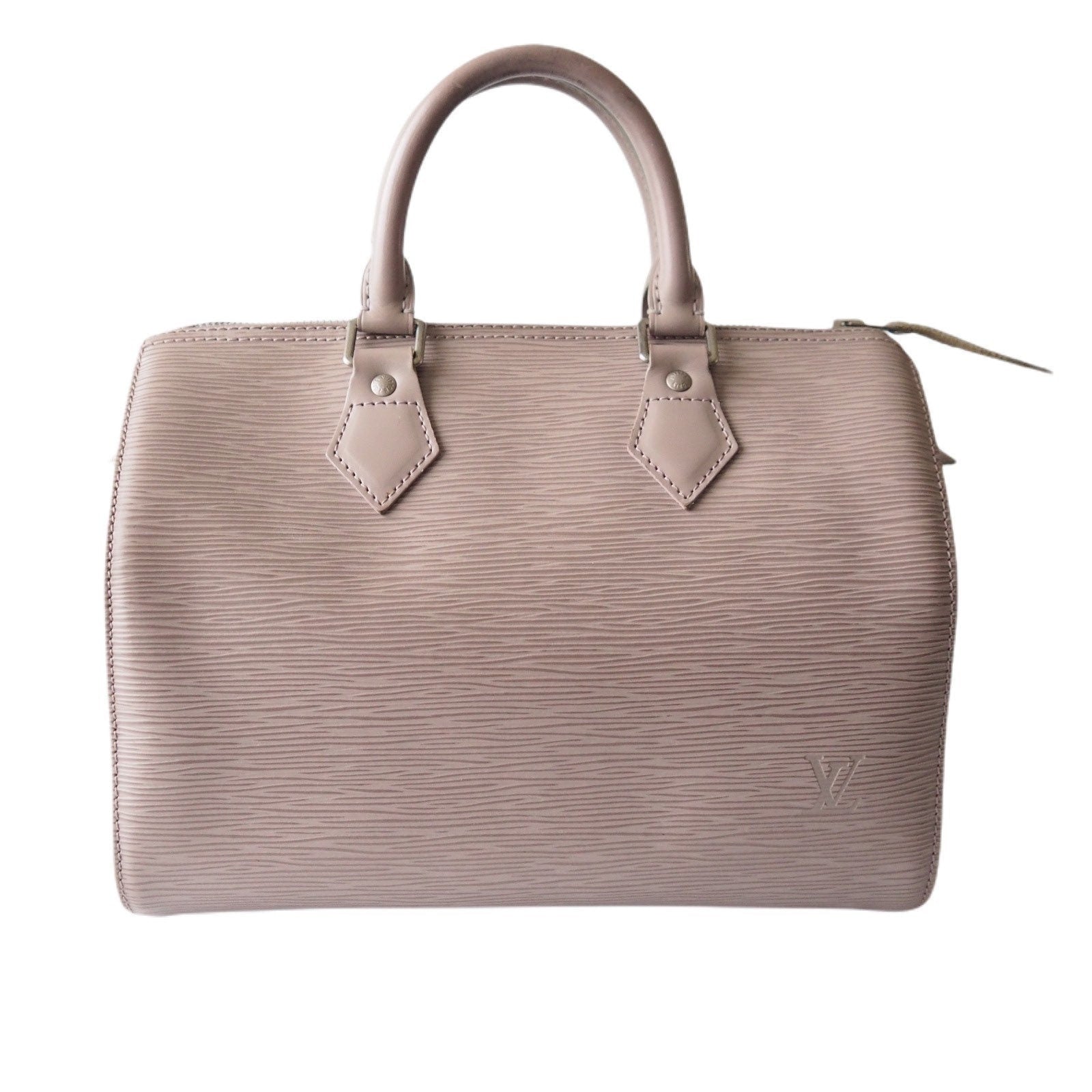 LOUIS VUITTON Speedy 25 Epi Boston Hand Bag lilac Authentic