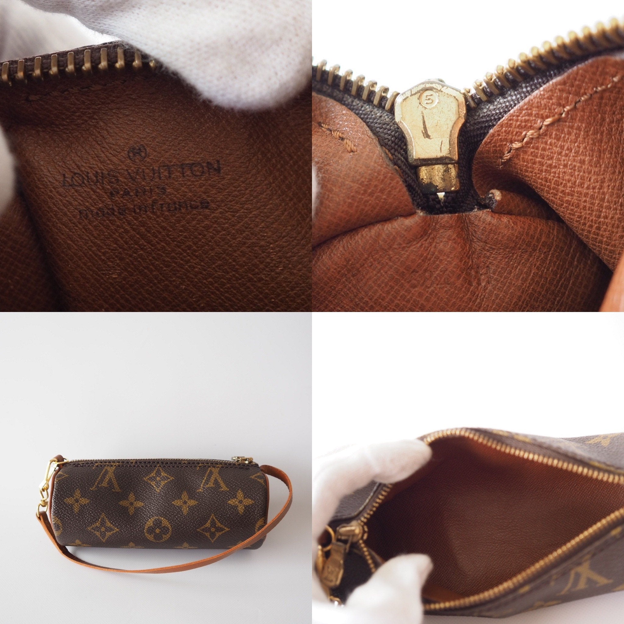 LOUIS VUITTON Monogram Papillon 30 Hand Shoulder Bag M51365 With pouch Authentic