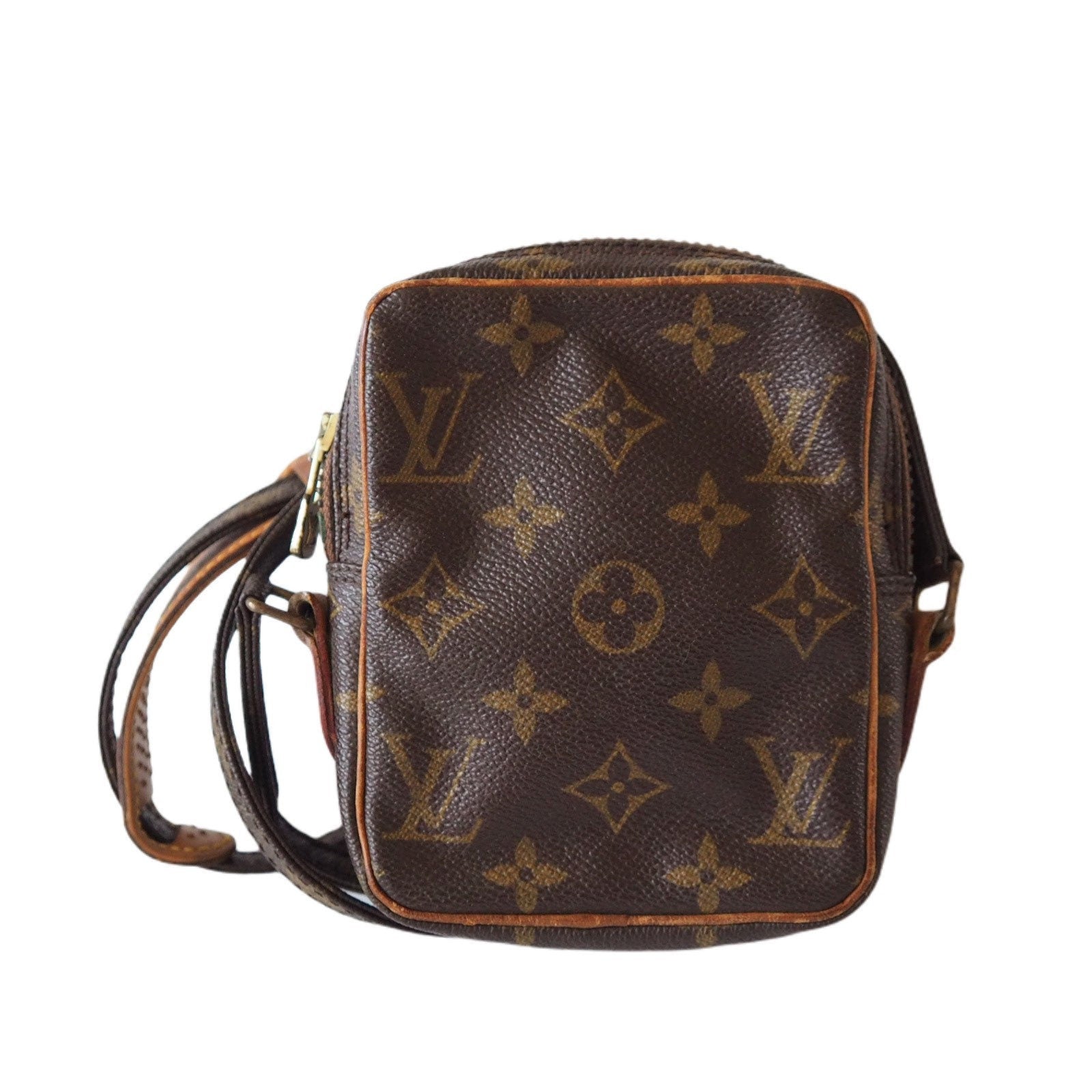 Louis Vuitton Shoulder Bag Mini Danube Browns Monogram vintage lv Authentic